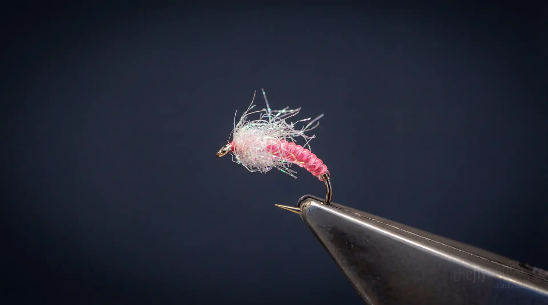 AC Pink Bug fly pattern - imitates Mayflies, Caddis tied for Trout