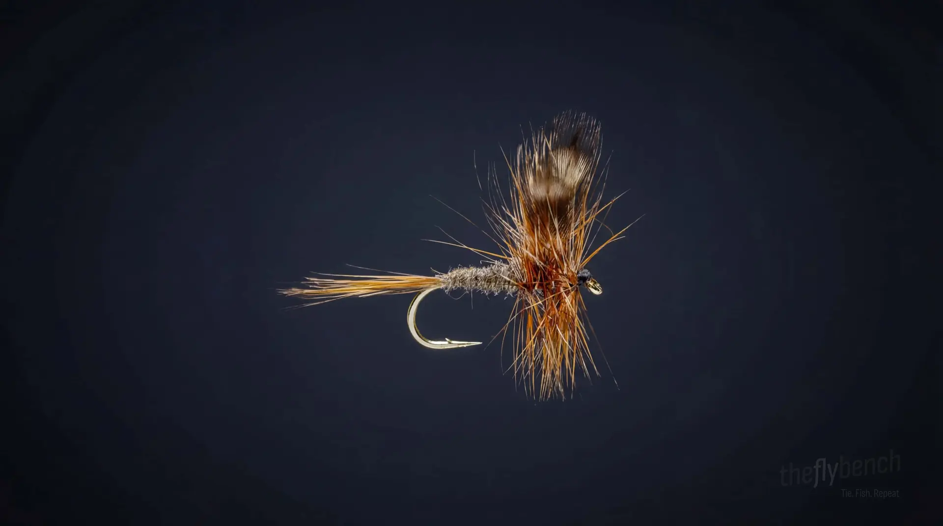 Adams Fly fly pattern - imitates Mayflies, Midges tied for Trout
