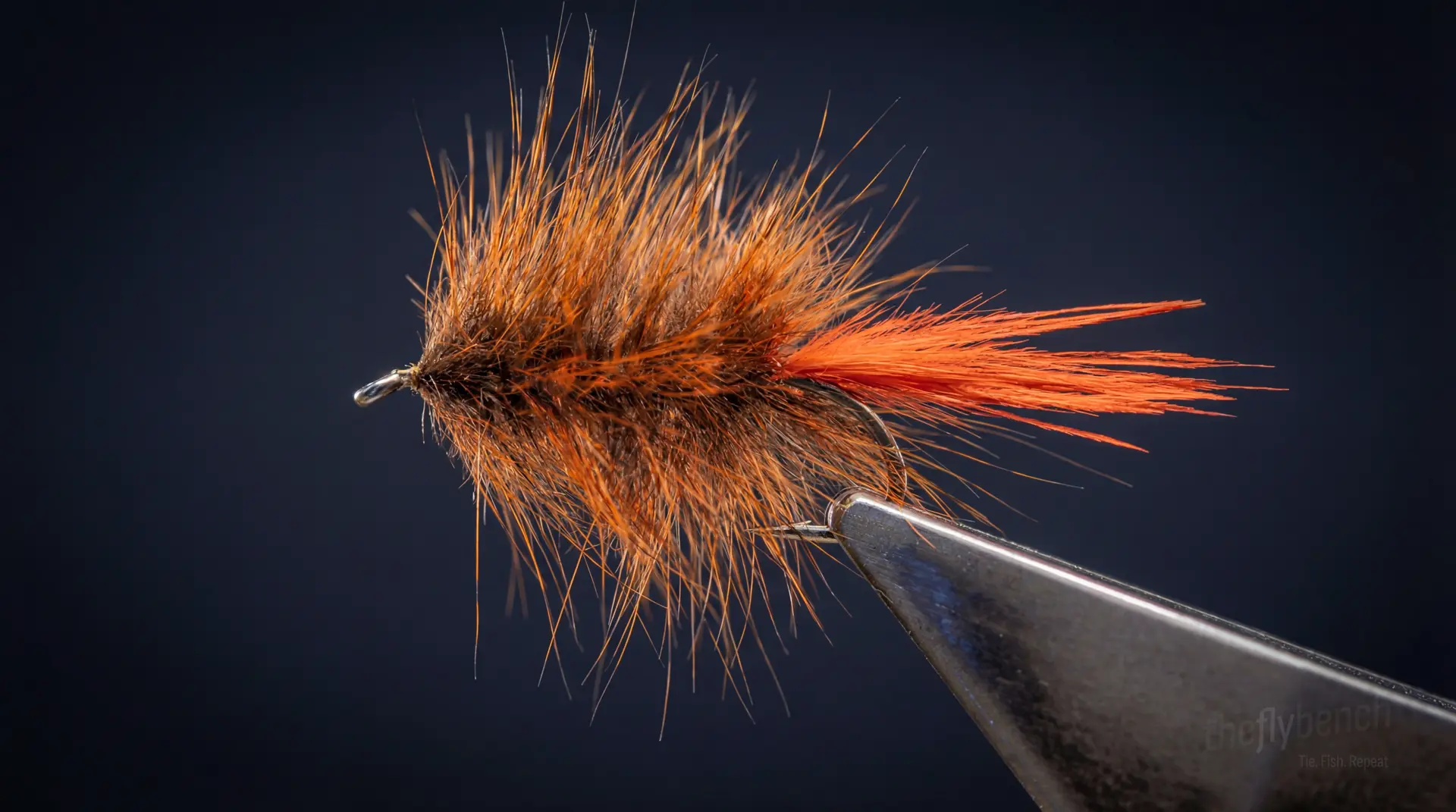 Bloody Squirrel fly pattern - imitates Mayflies, Caddis tied for Trout