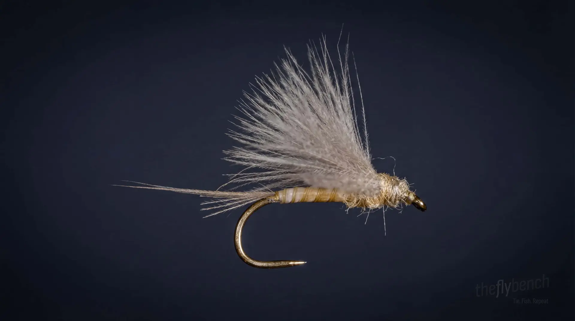 CDC Biot Dun fly pattern - imitates Mayflies tied for Trout