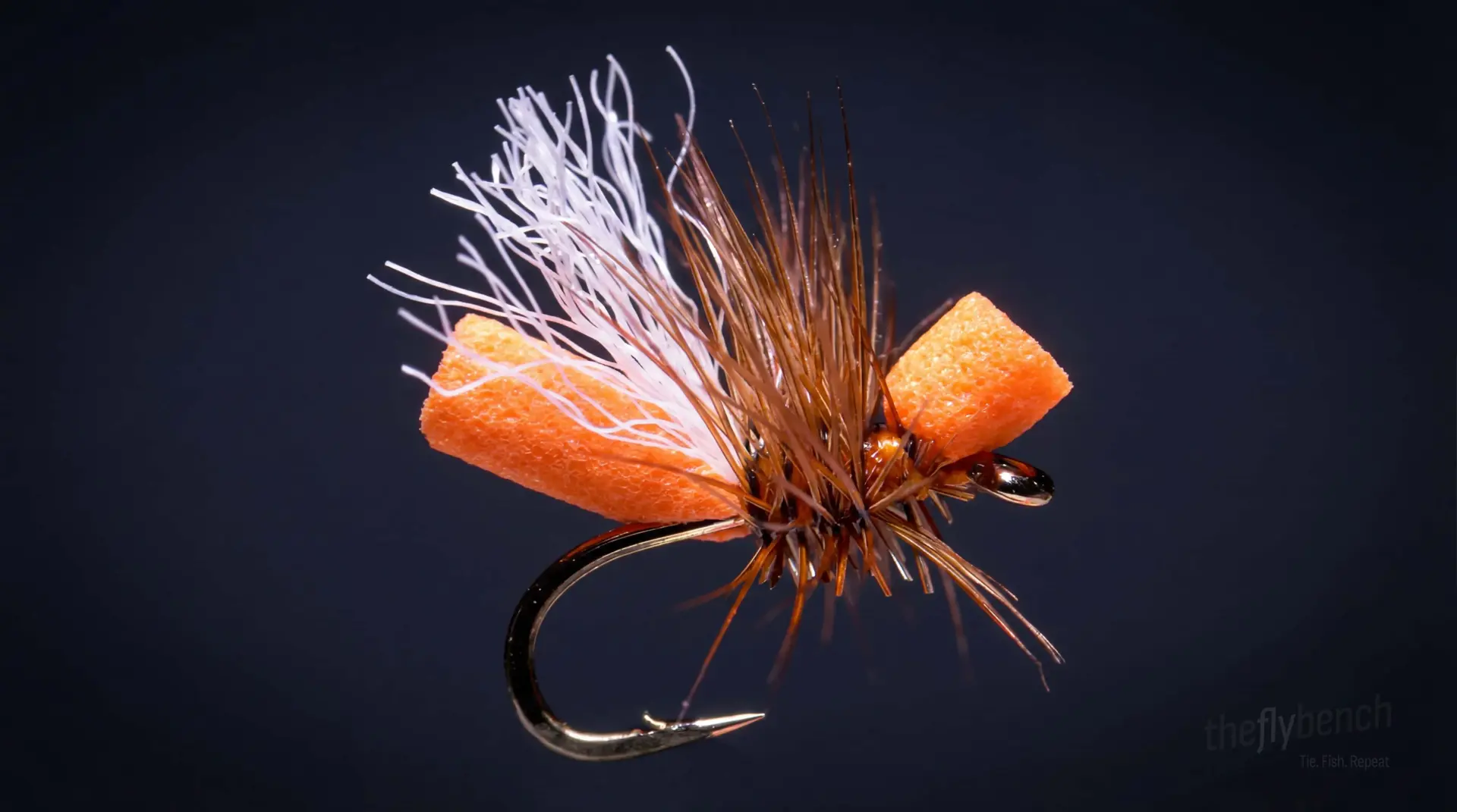 Cinnamon Flying Ant fly pattern - imitates Ants tied for Trout