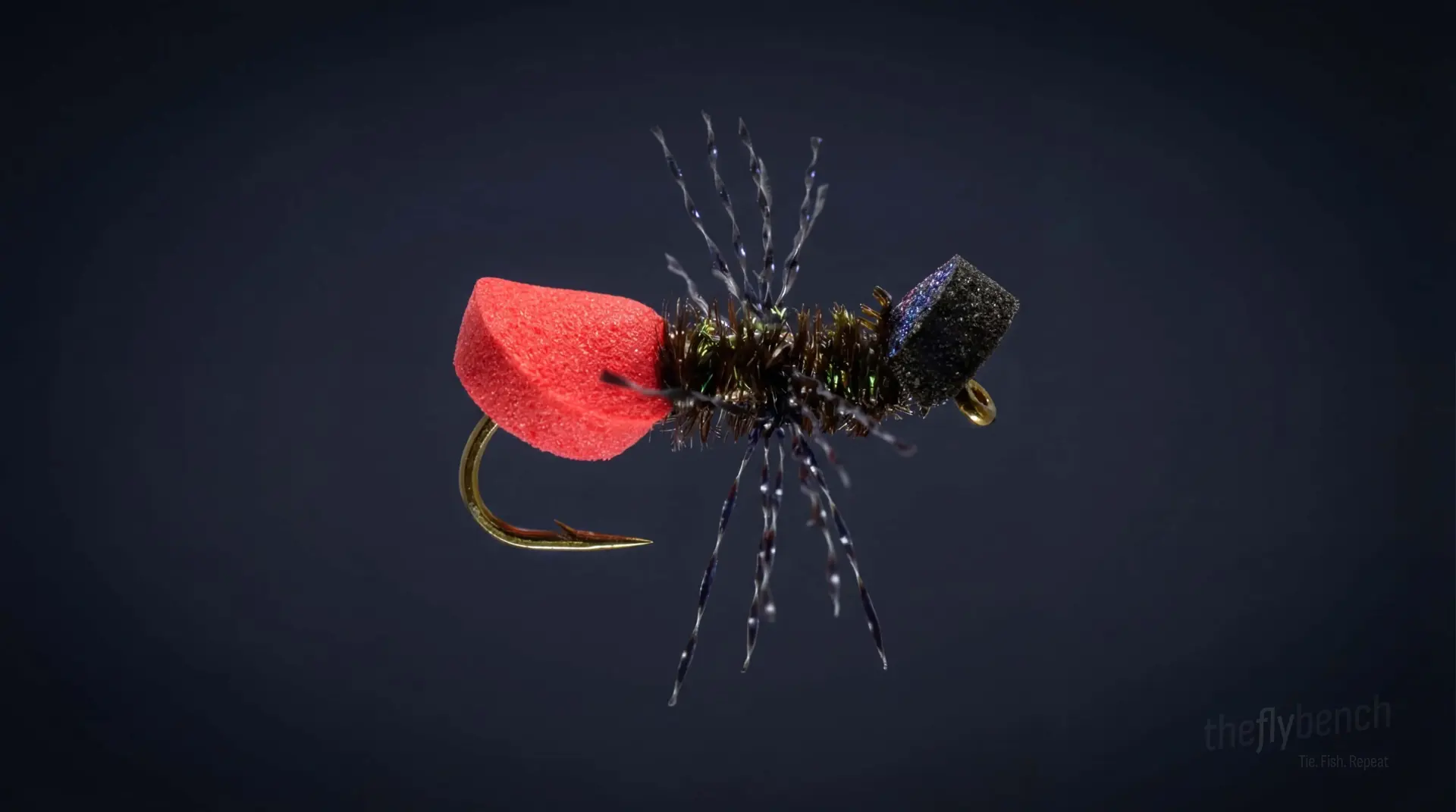 Cow Killer Ant fly pattern - imitates Ants tied for Trout, Bass