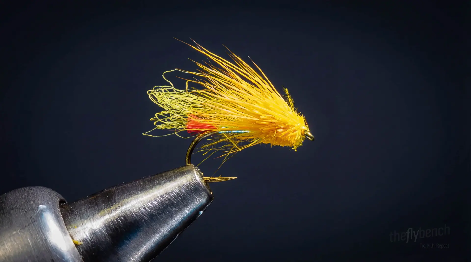Drunken Suzy fly pattern - imitates Yellow Sally Stoneflies tied for Trout