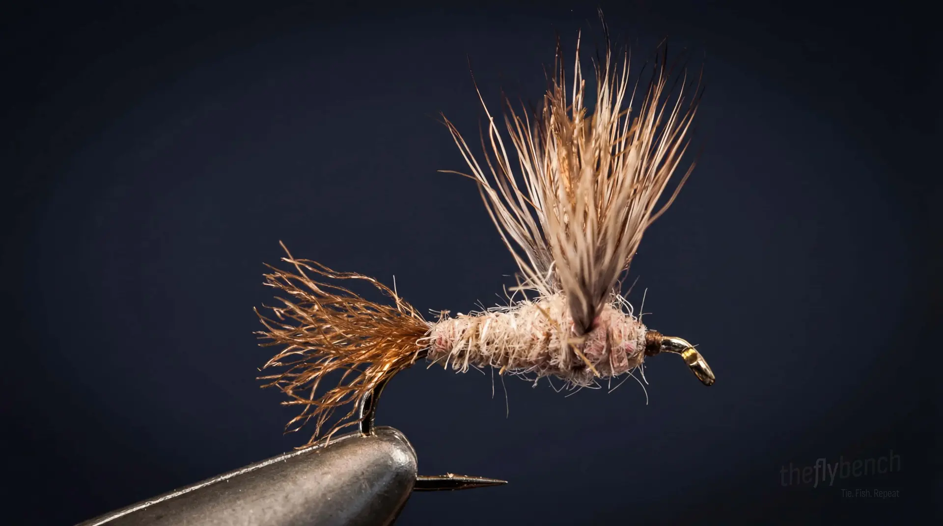 Hendrickson Sparkle Dun fly pattern - imitates Hendrickson tied for Trout