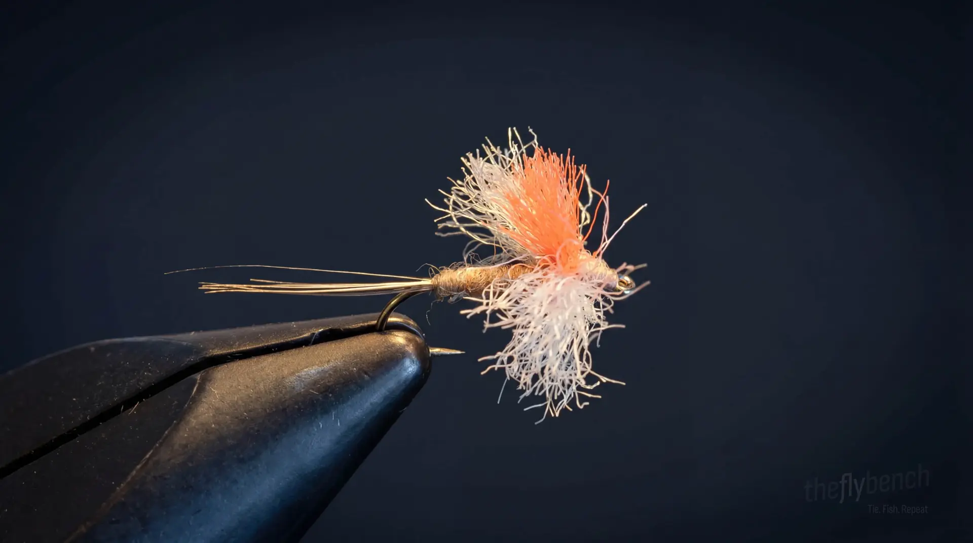 Hi-Vis Callibaetis Spinner fly pattern - imitates Mayflies tied for Trout