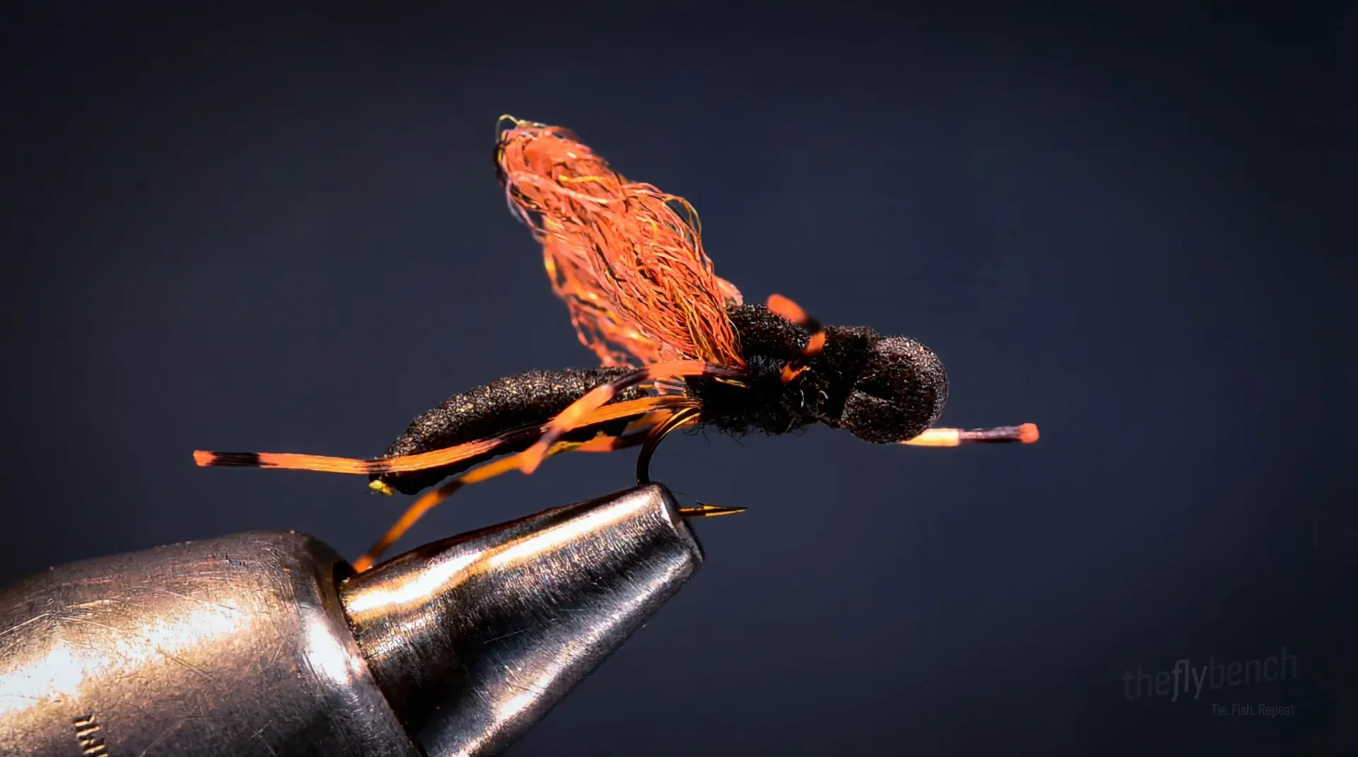 Jeffrey Dauber fly pattern - imitates Wasps, Bees, Terrestrials tied for Trout