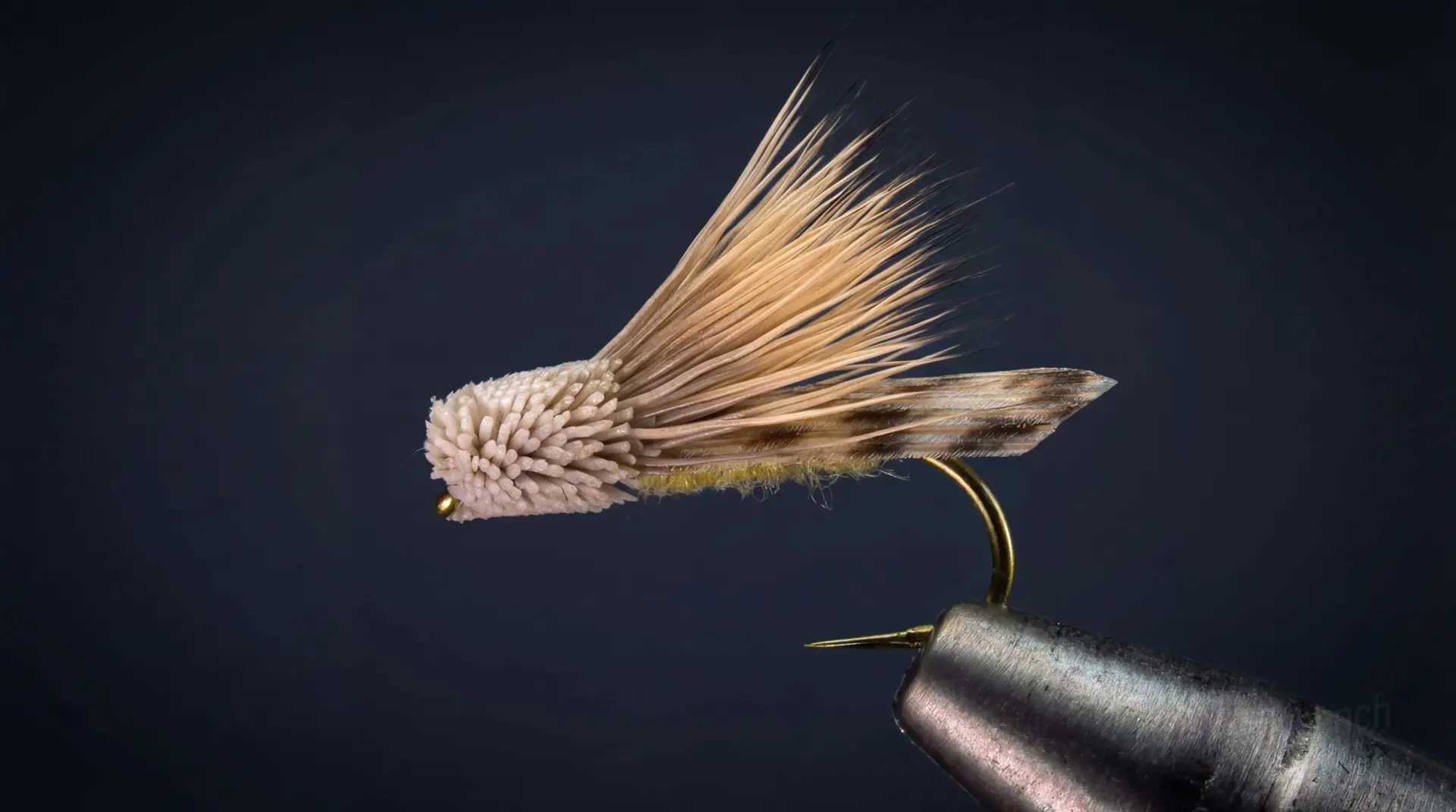Letort Hopper fly pattern - imitates Grasshoppers tied for Trout