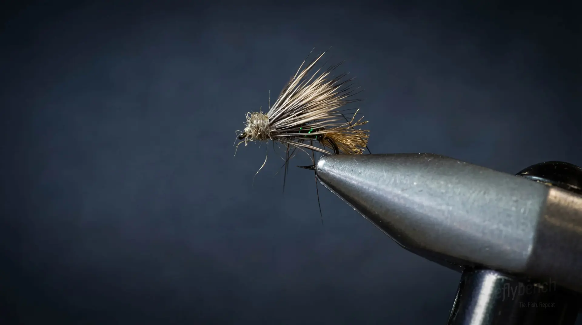 Olive X2 Caddis fly pattern - imitates Caddis tied for Trout