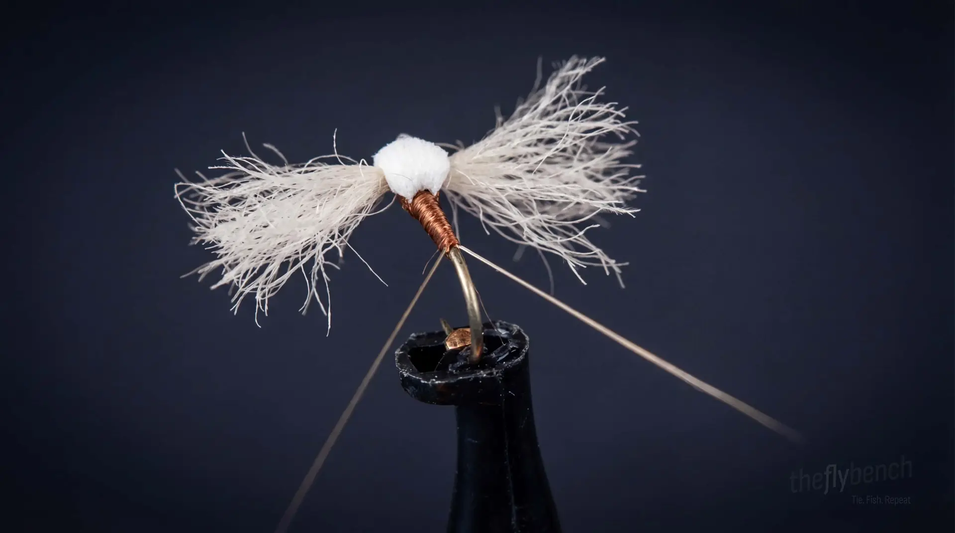 PFD Rusty Spinner fly pattern - imitates Mayflies tied for Trout