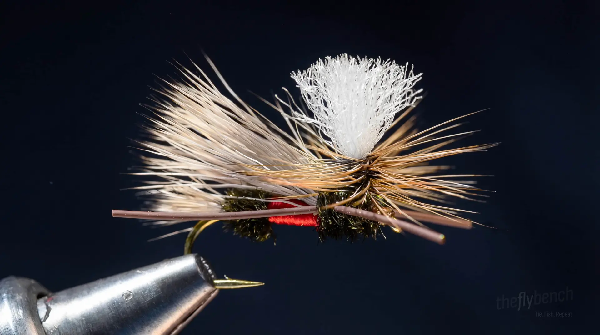 Royal PMX Parachute Madam X fly pattern - imitates Stoneflies, Grasshoppers, Attractor tied for Trout