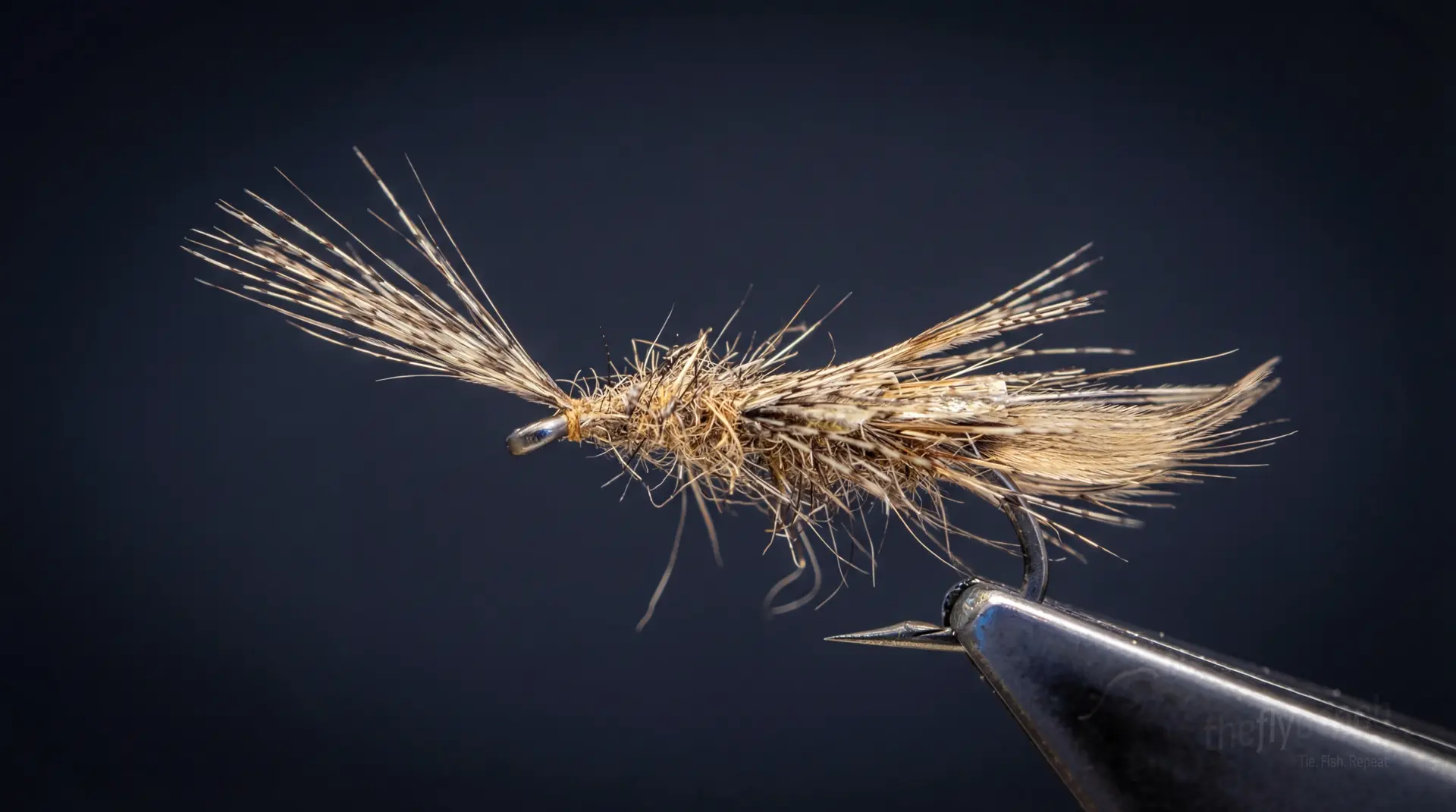 Swamp Thing fly pattern - imitates Mayflies, Caddis tied for Trout