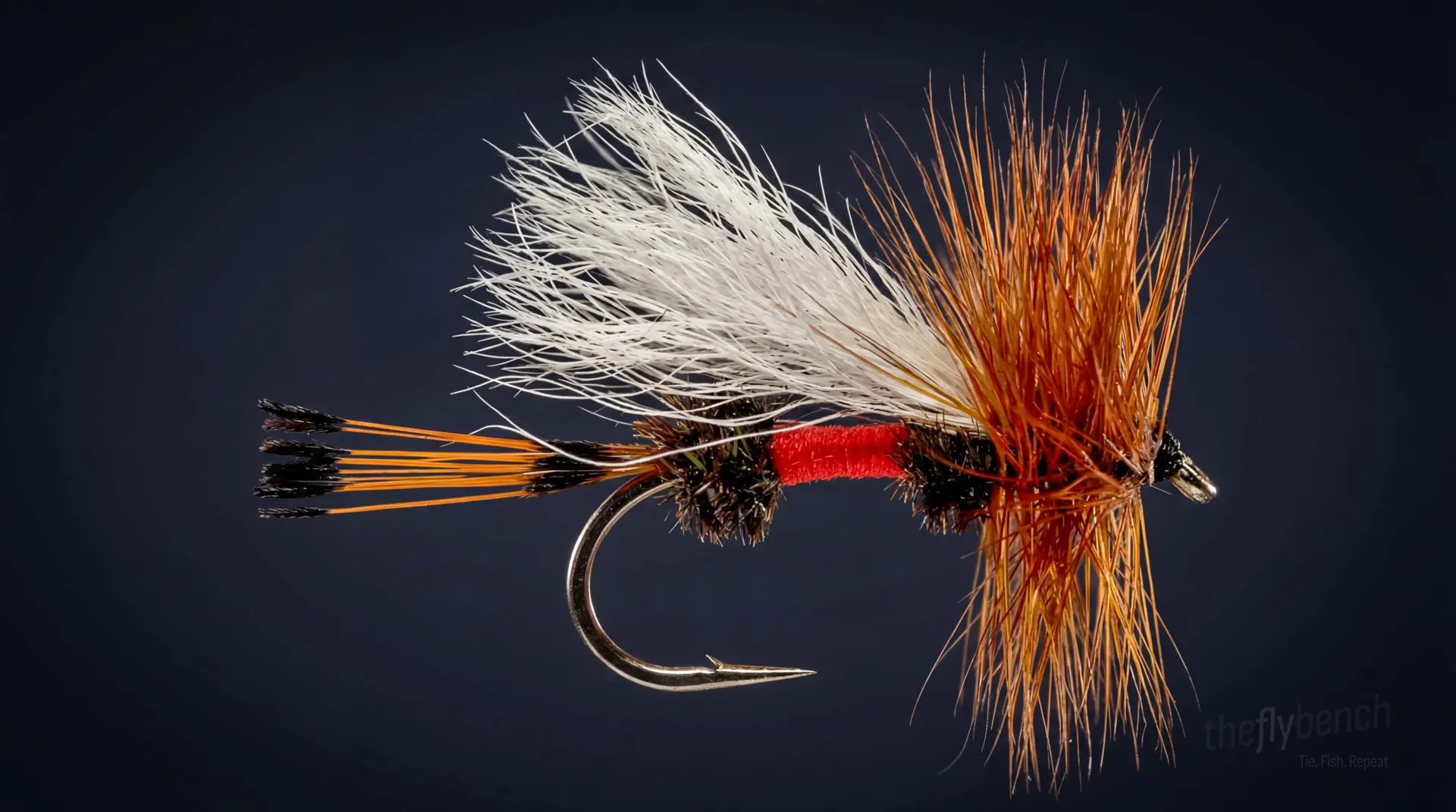 Trude fly pattern - imitates Mayflies tied for Trout