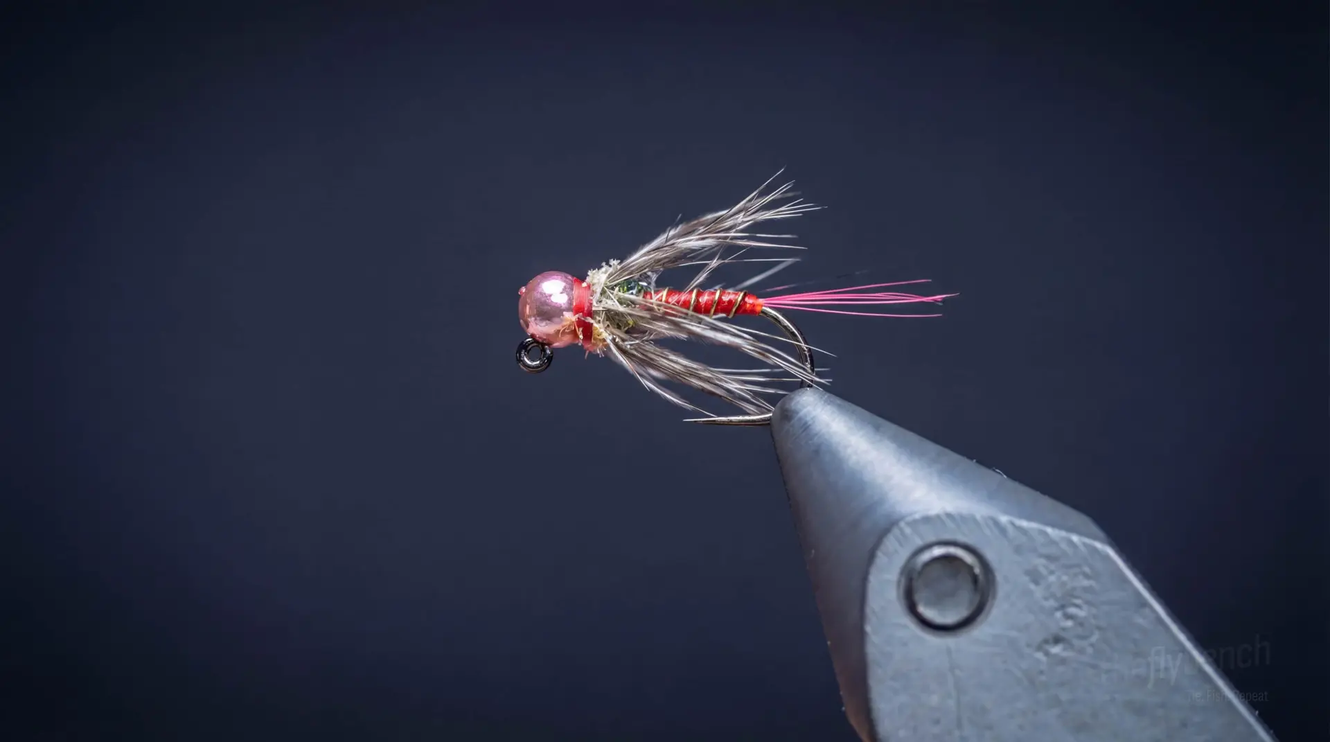 The Pinky Blinder fly pattern - imitates Attractor, Midge Pupae tied for Trout