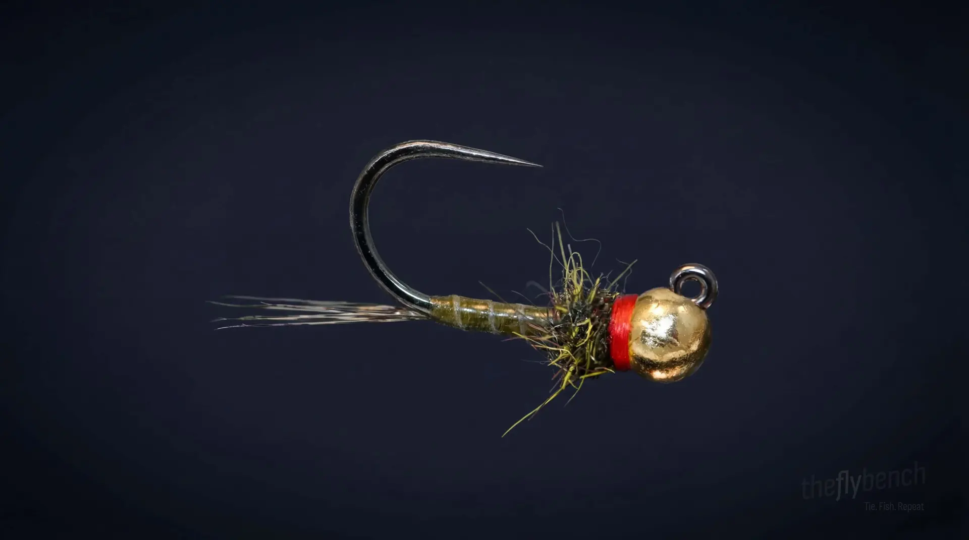 The Iron Lotus fly pattern - imitates Mayfly Nymphs tied for Trout