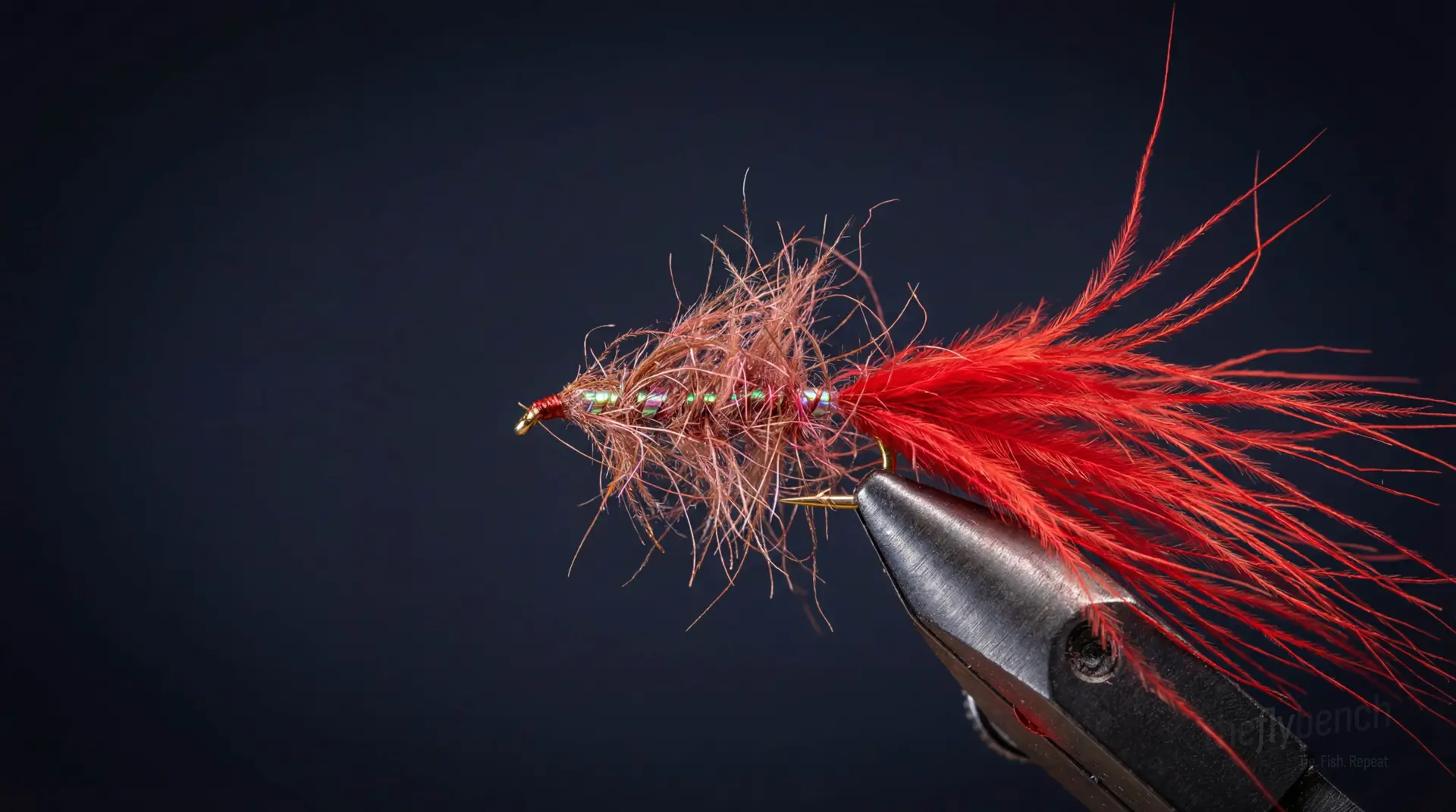 Herb's Mylar Mohair Leech fly pattern - imitates Leeches tied for Trout