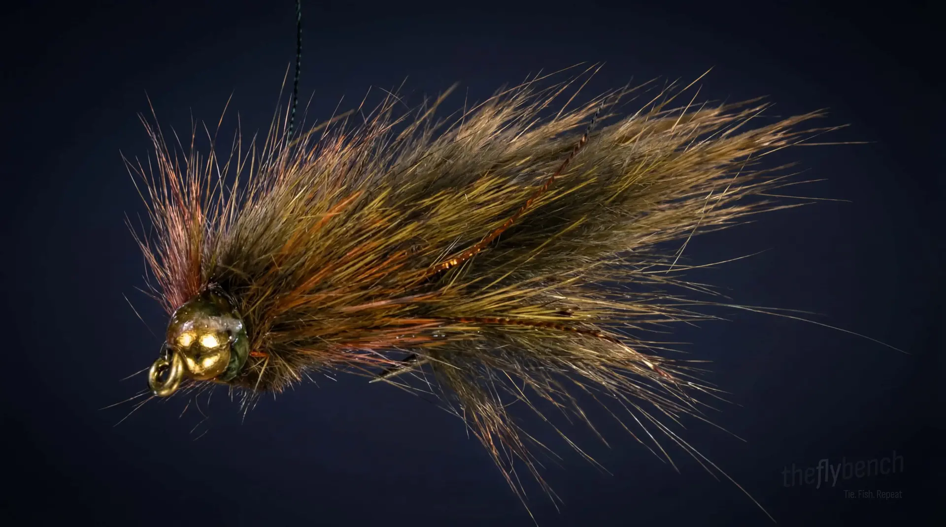 Herman's Leech fly pattern - imitates Leeches tied for Trout, Carp