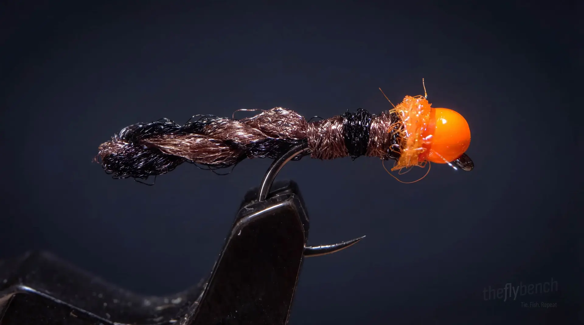 Micro Egg Sucking Leech fly pattern - imitates Leeches tied for Trout, Steelhead