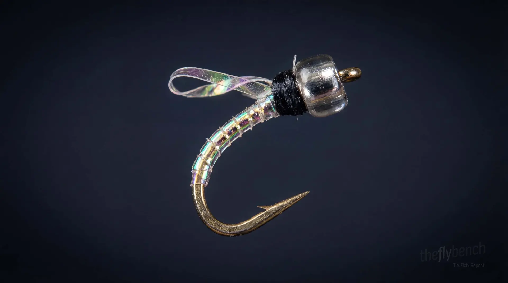 Ginny Midge fly pattern - imitates Midges tied for Trout