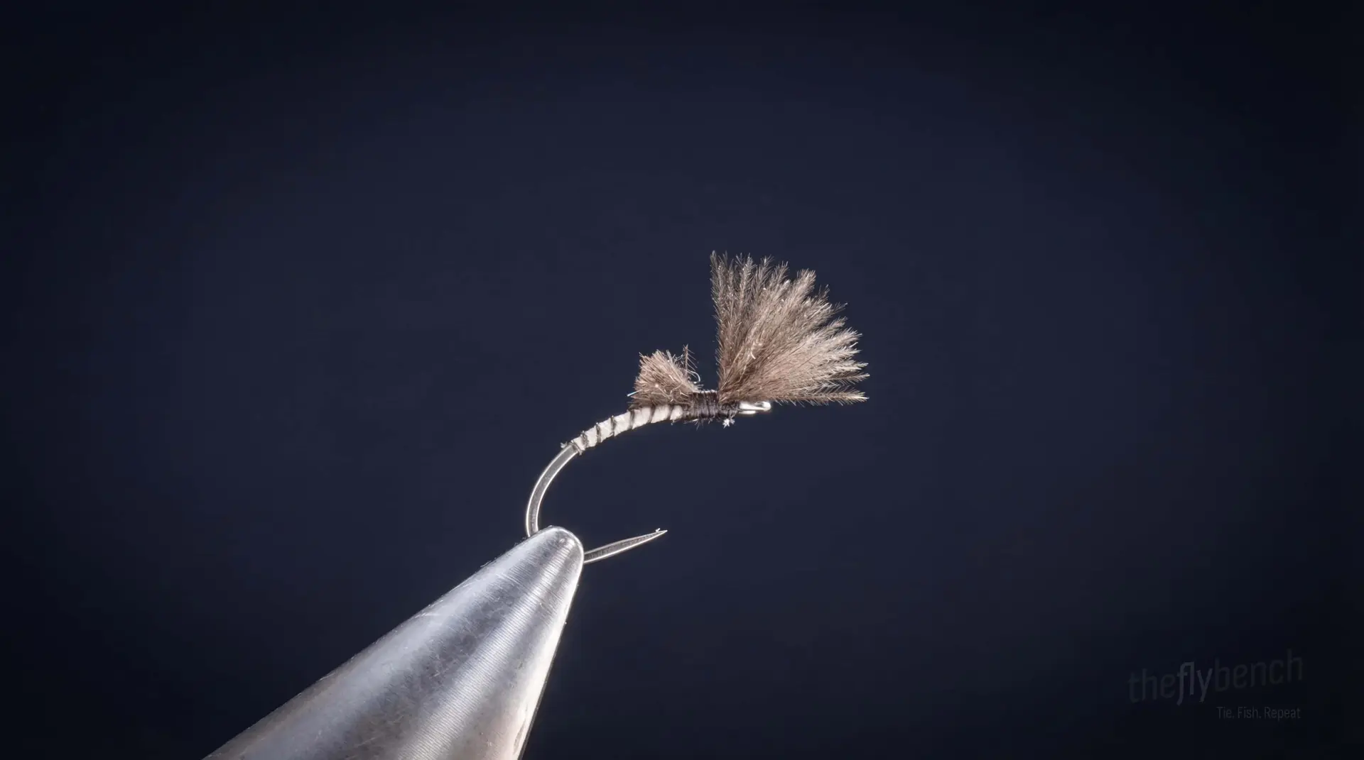 Hatching Midge fly pattern - imitates Midge Emergers tied for Trout