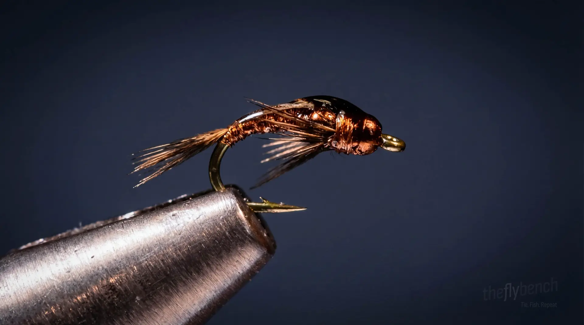 Lil Bit fly pattern - imitates Blue-Winged Olive, Mayfly Nymphs tied for Trout