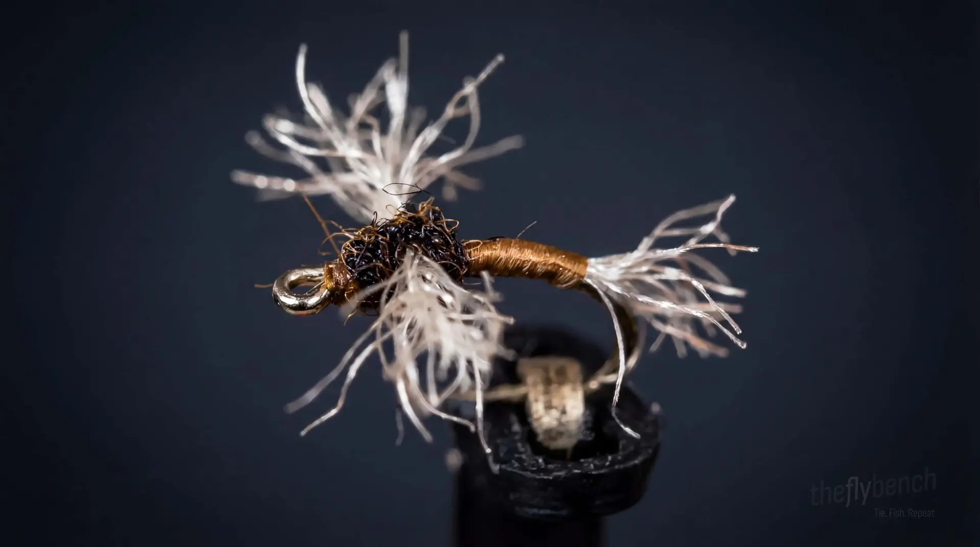 Matthew's Zelon Midge fly pattern - imitates Midges tied for Trout
