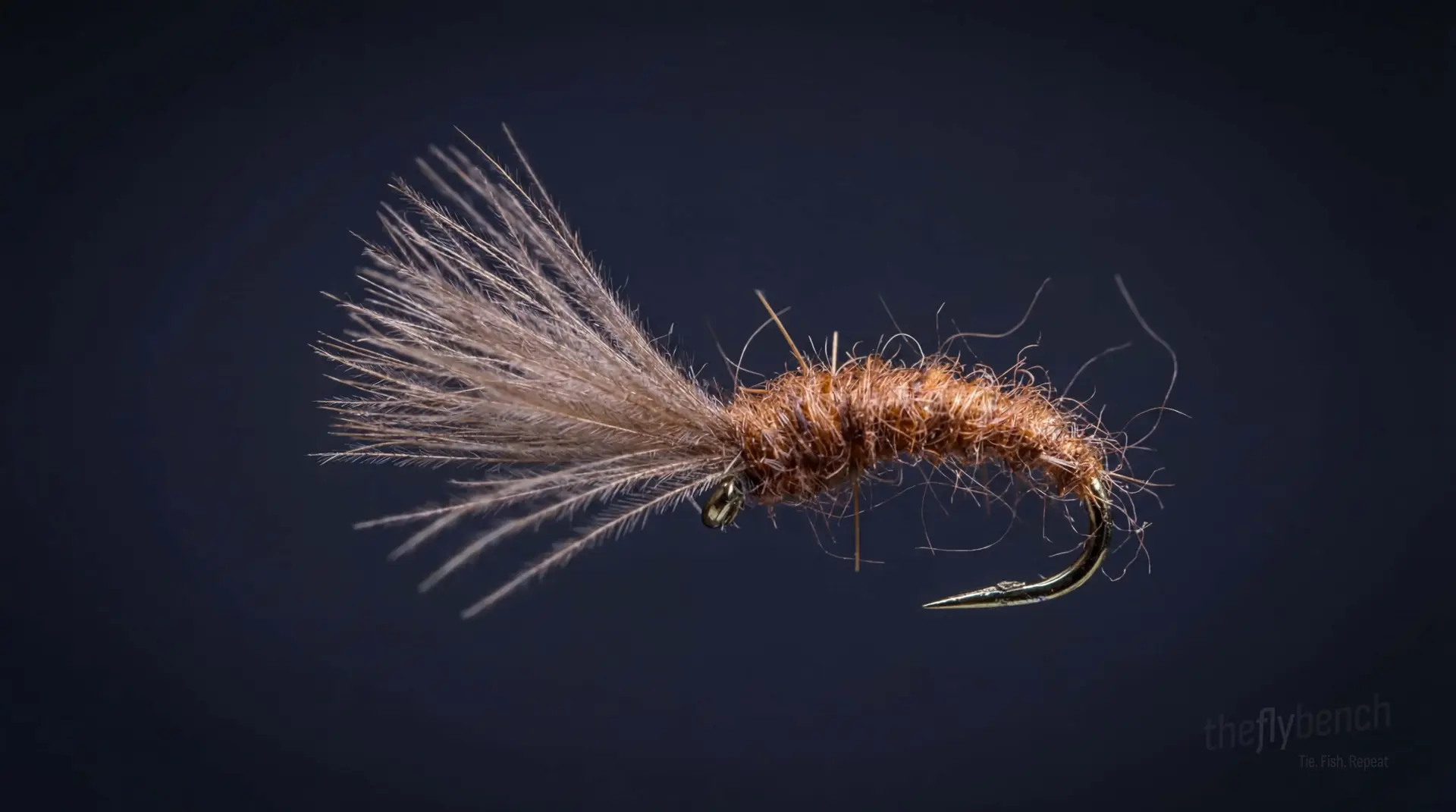 Mole Fly fly pattern - imitates Emerging Insects tied for Trout