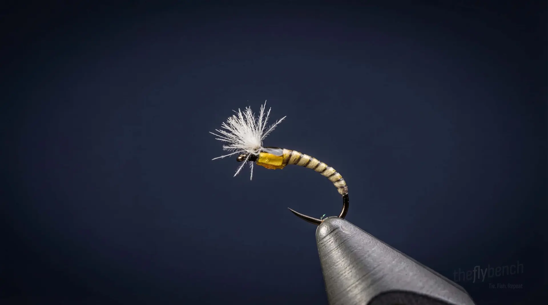 Pert-Near Chironomid Pupa fly pattern - imitates Chironomids tied for Trout