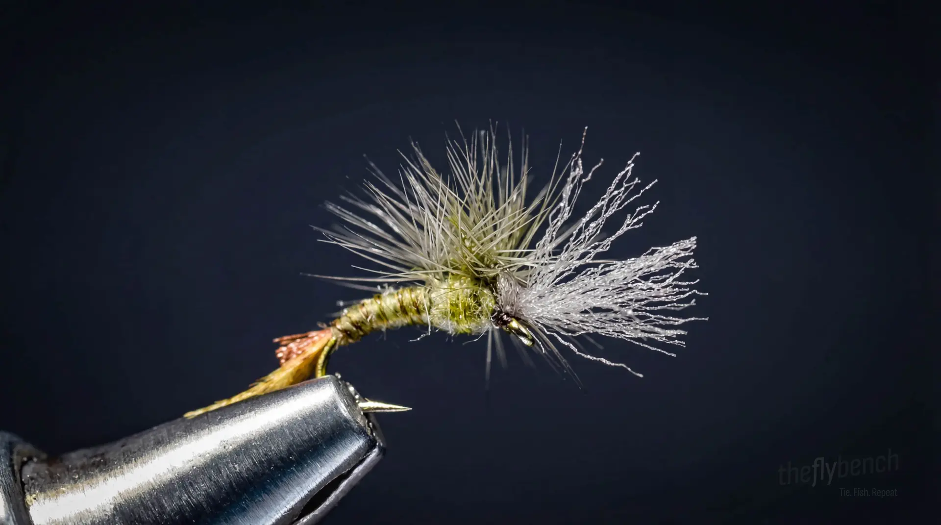 Quigley's Film Critic fly pattern - imitates Mayflies, Emergers tied for Trout