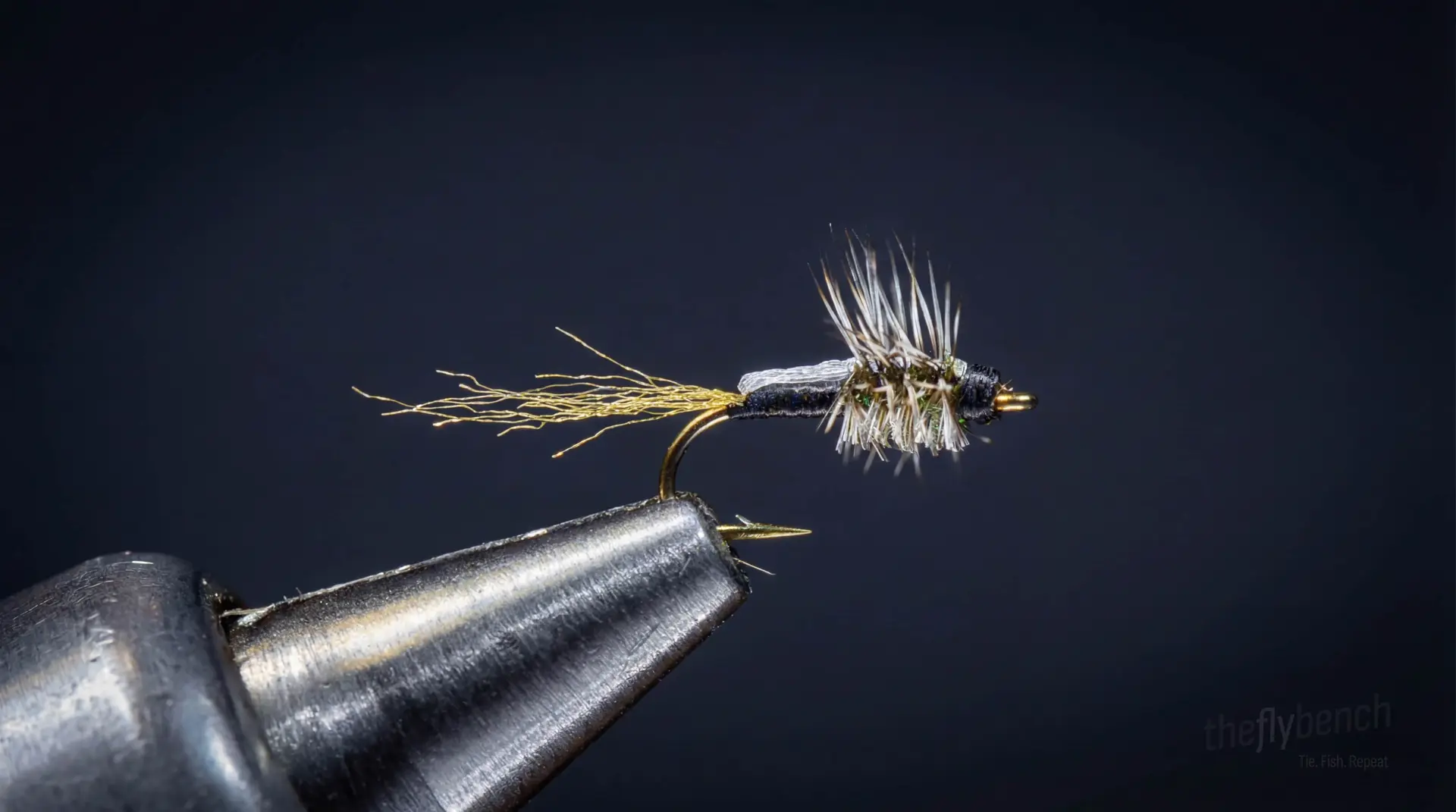 Stuck In The Shuck Midge fly pattern - imitates Midges, Emergers tied for Trout