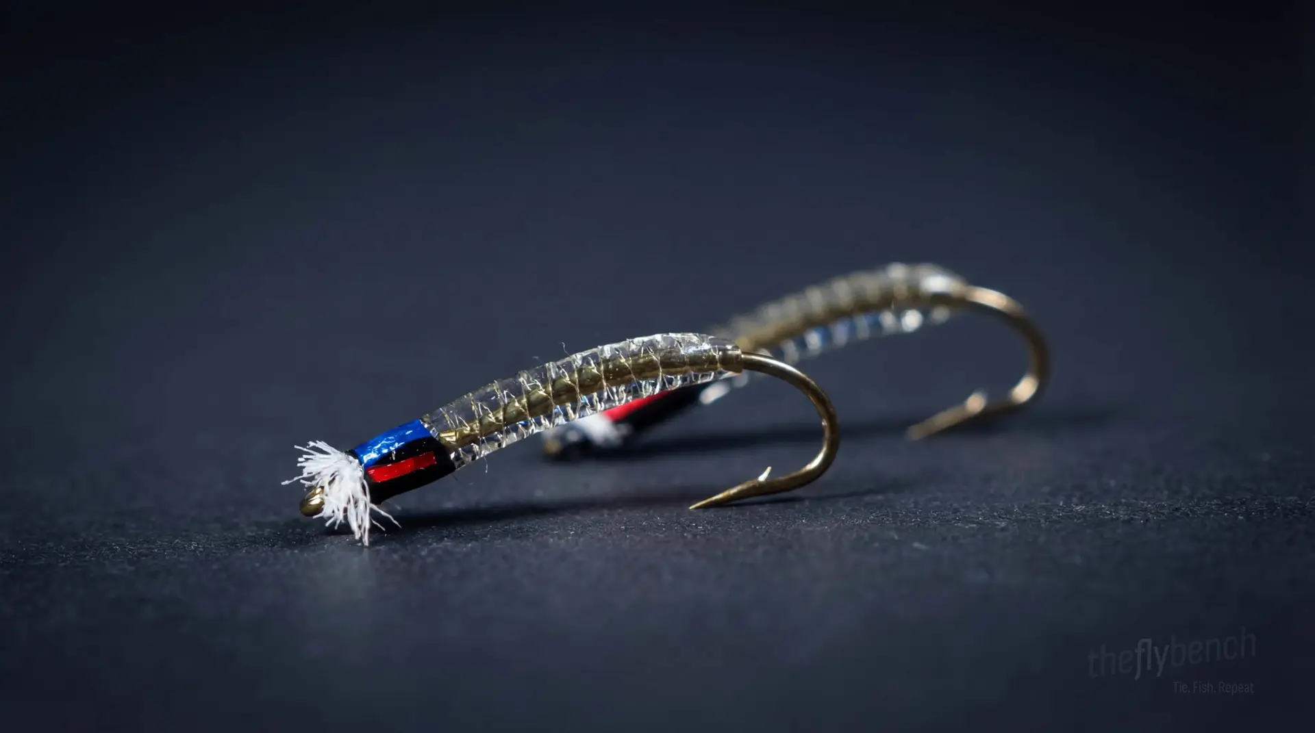 Tak's Crystal Chironomid fly pattern - imitates Midges tied for Trout