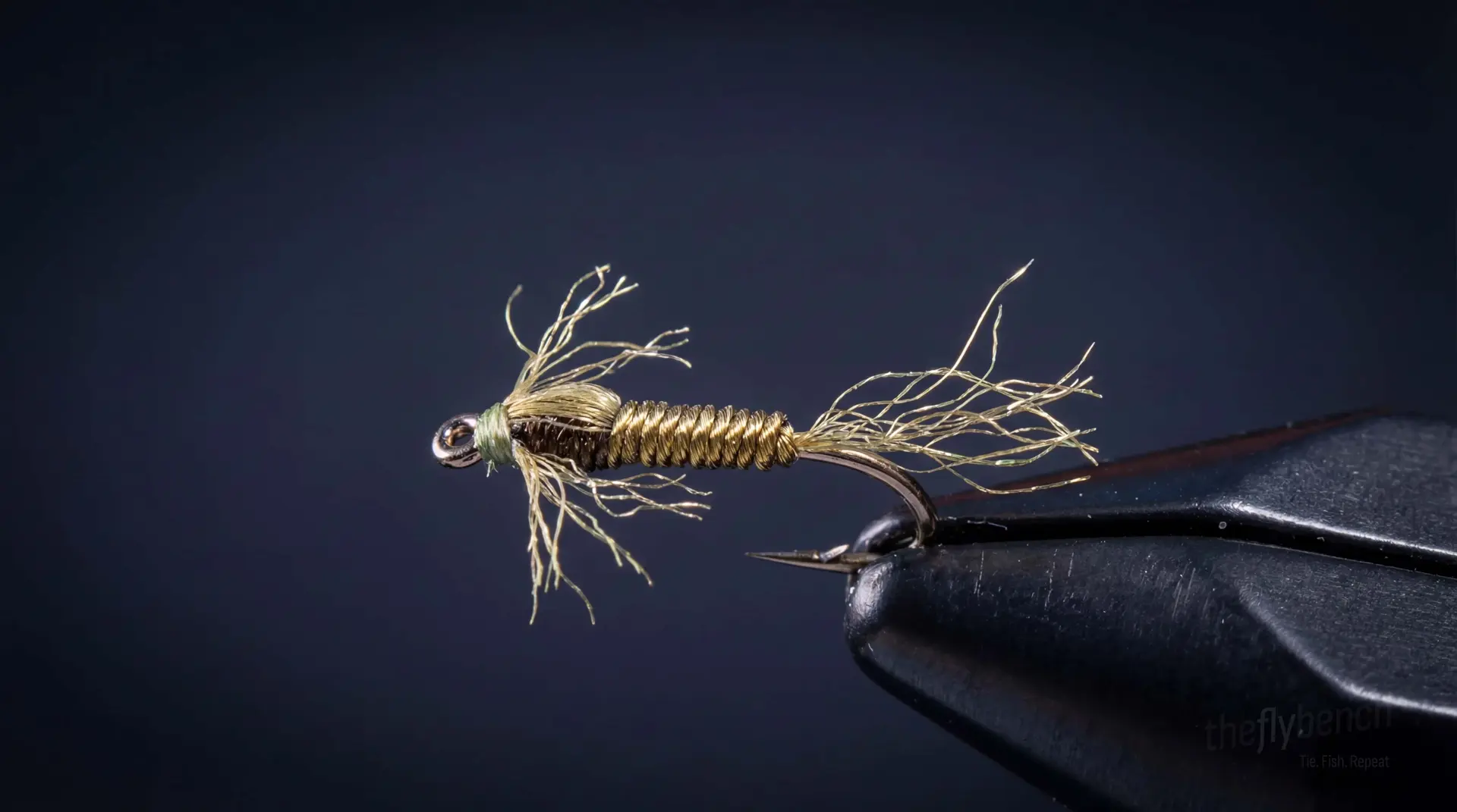 Tron Emerger fly pattern - imitates Midges, Mayflies tied for Trout
