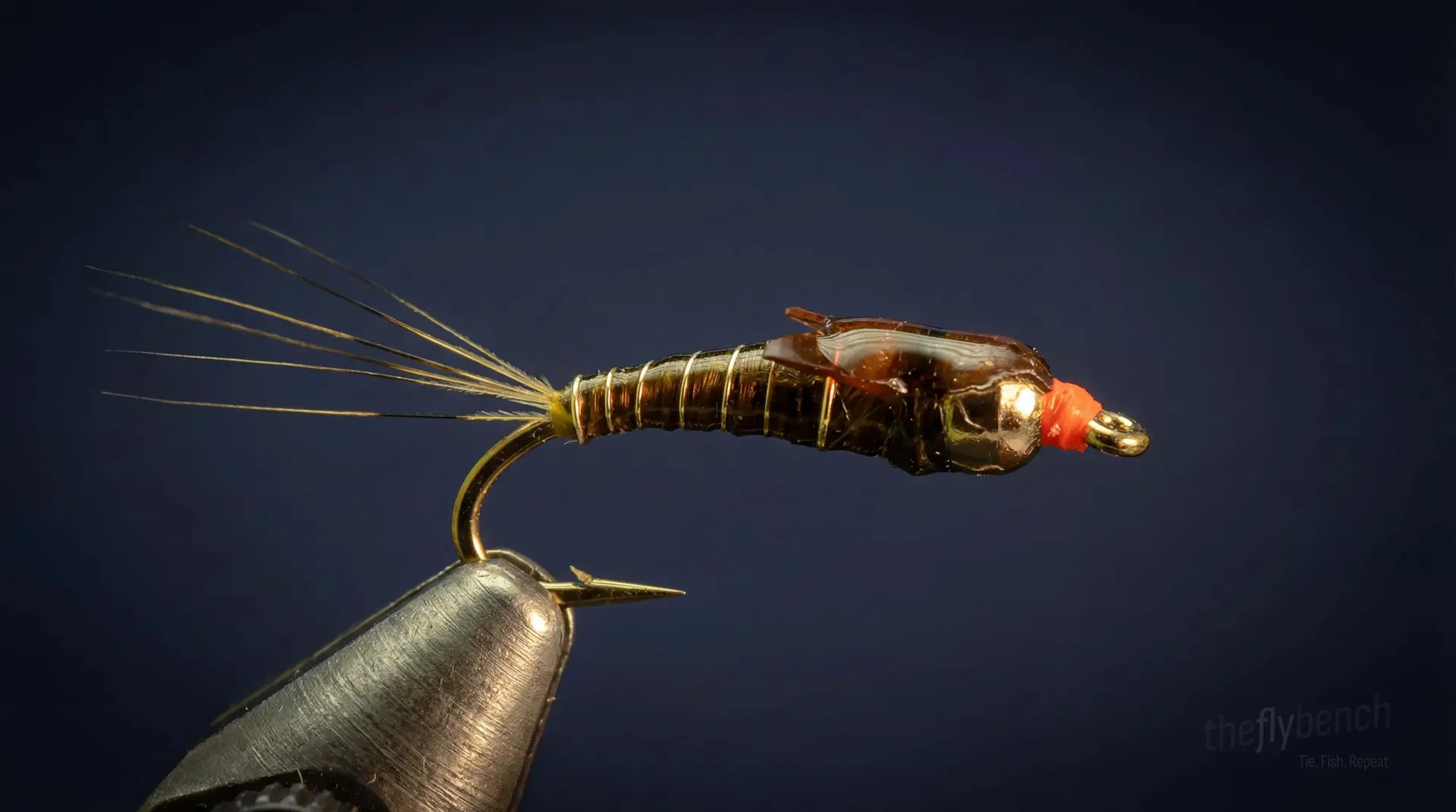 Aero-Baetis Nymph fly pattern - imitates Baetis Nymphs tied for Trout
