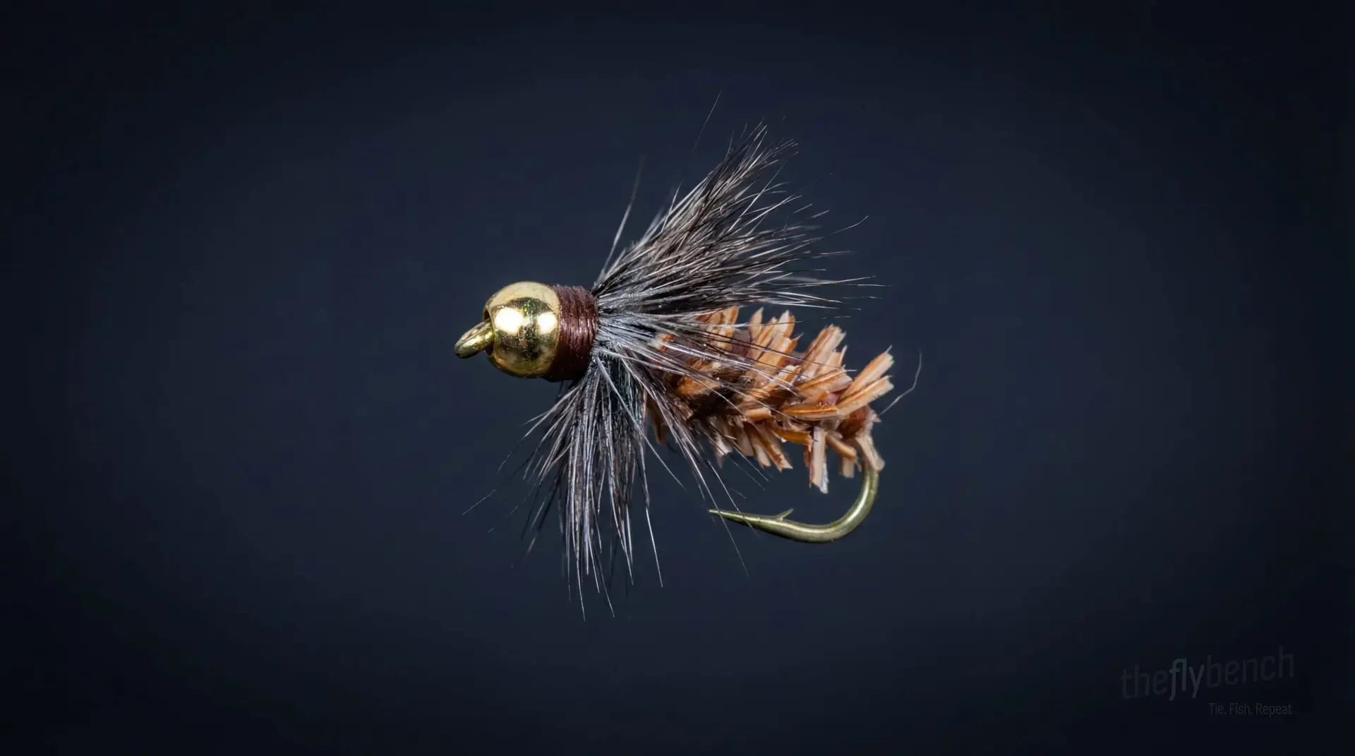 Bead Head Breadcrust fly pattern - imitates Caddis Pupae, Caddis, Cased Caddis tied for Trout