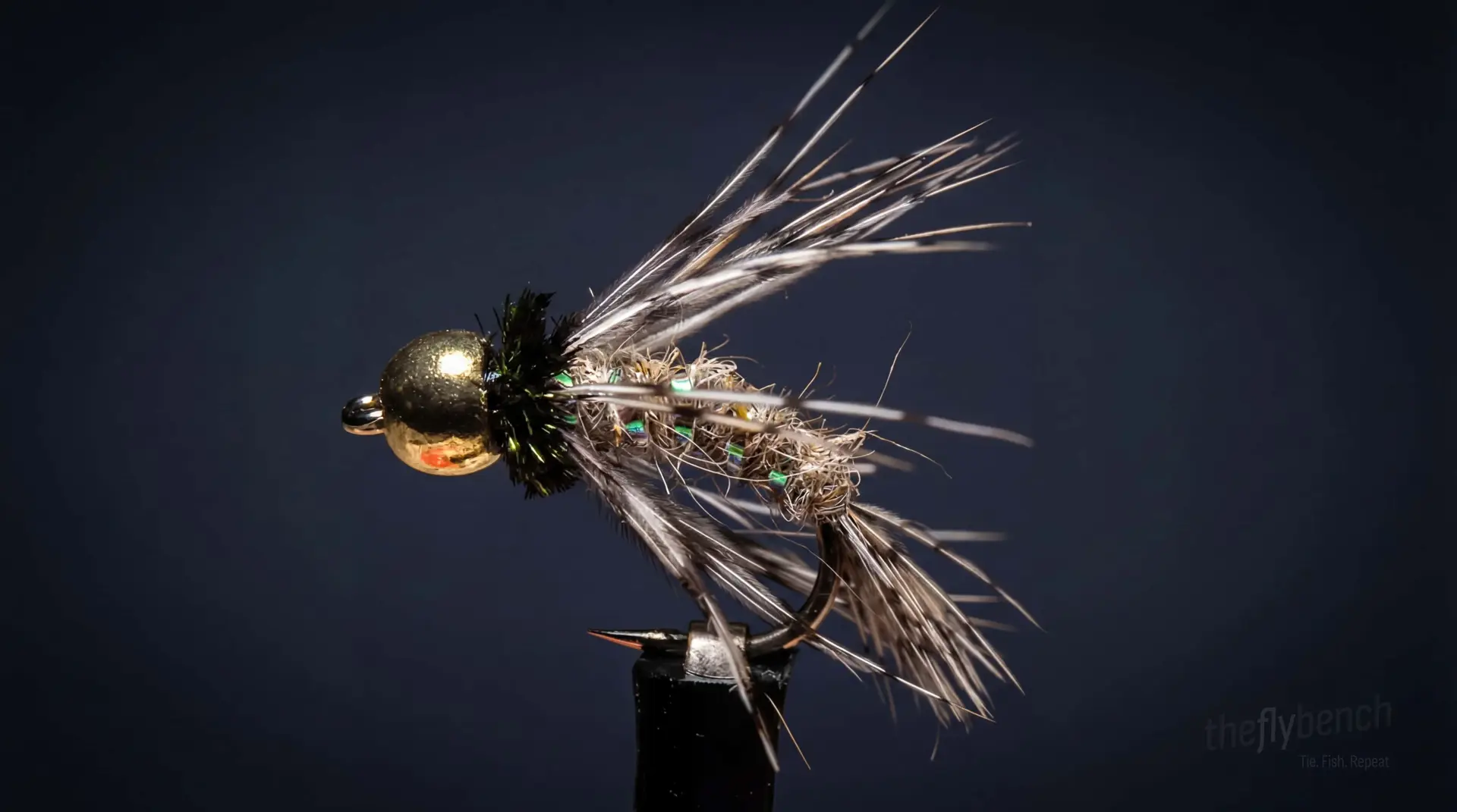Bird of Prey Caddis fly pattern - imitates Caddis Pupae tied for Trout