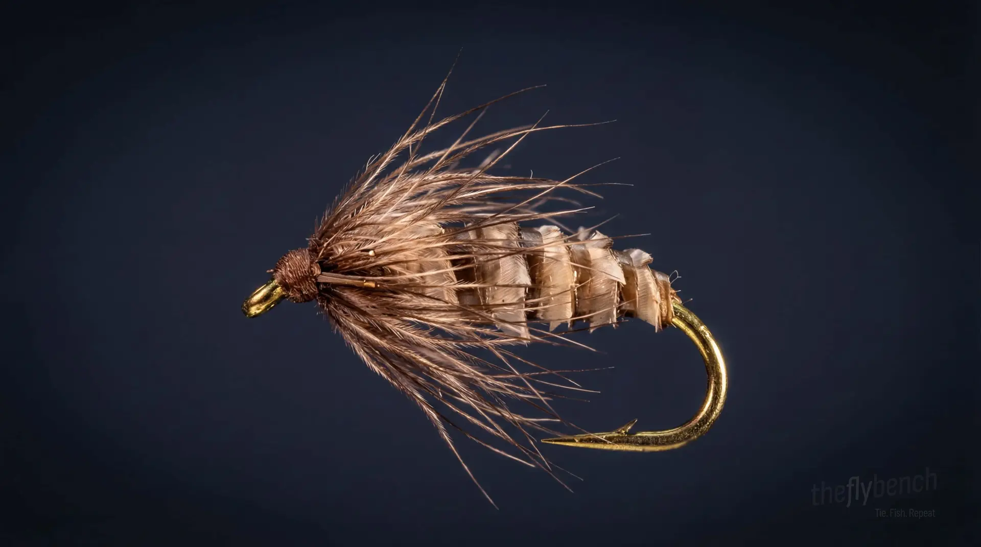 Breadcrust fly pattern - imitates Caddis Larvae, Scuds, Sowbugs tied for Trout