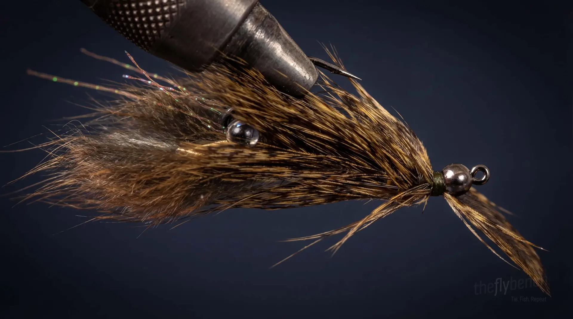 Cable Tie Craw fly pattern - imitates Crayfish tied for Bass, Trout