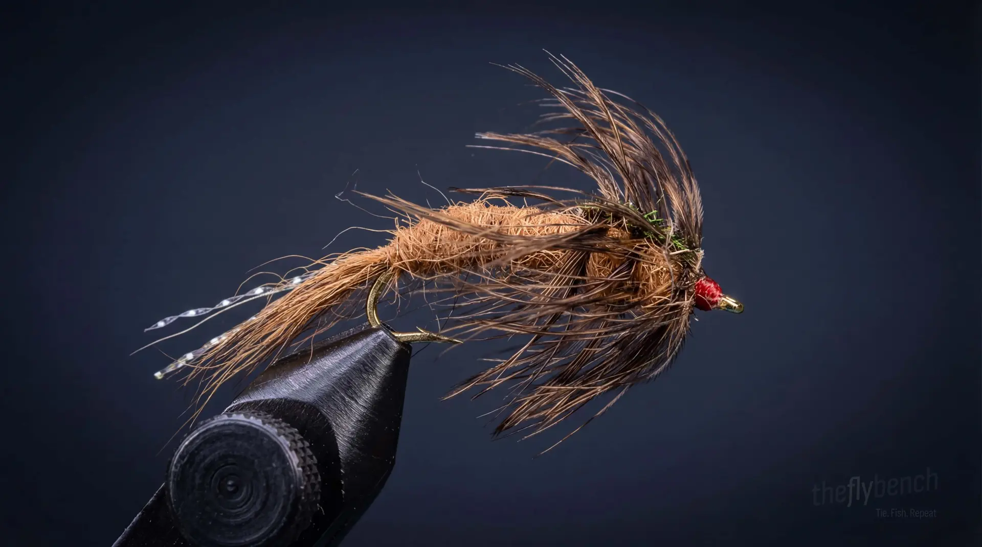 Clouser Swimming Nymph fly pattern - imitates Nymphs tied for Trout