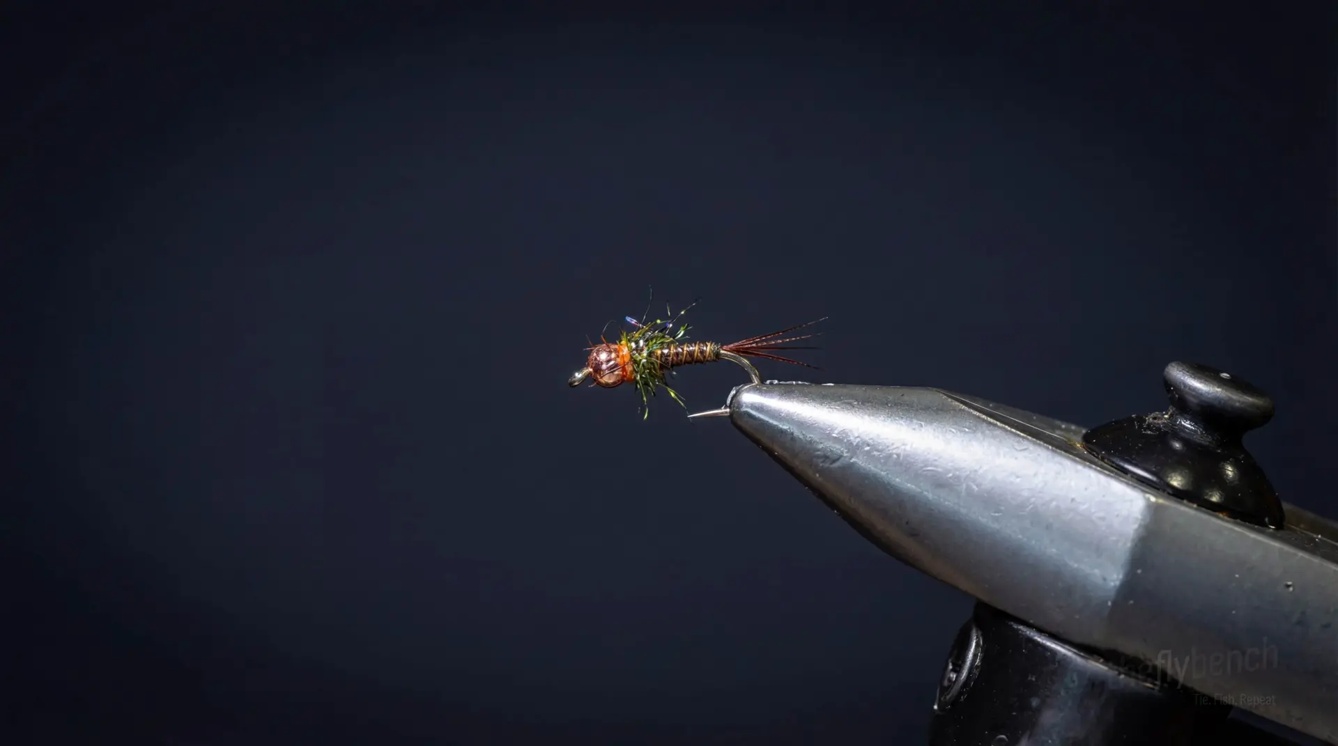 Copper Quill Nymph fly pattern - imitates Mayflies, Baetis tied for Trout