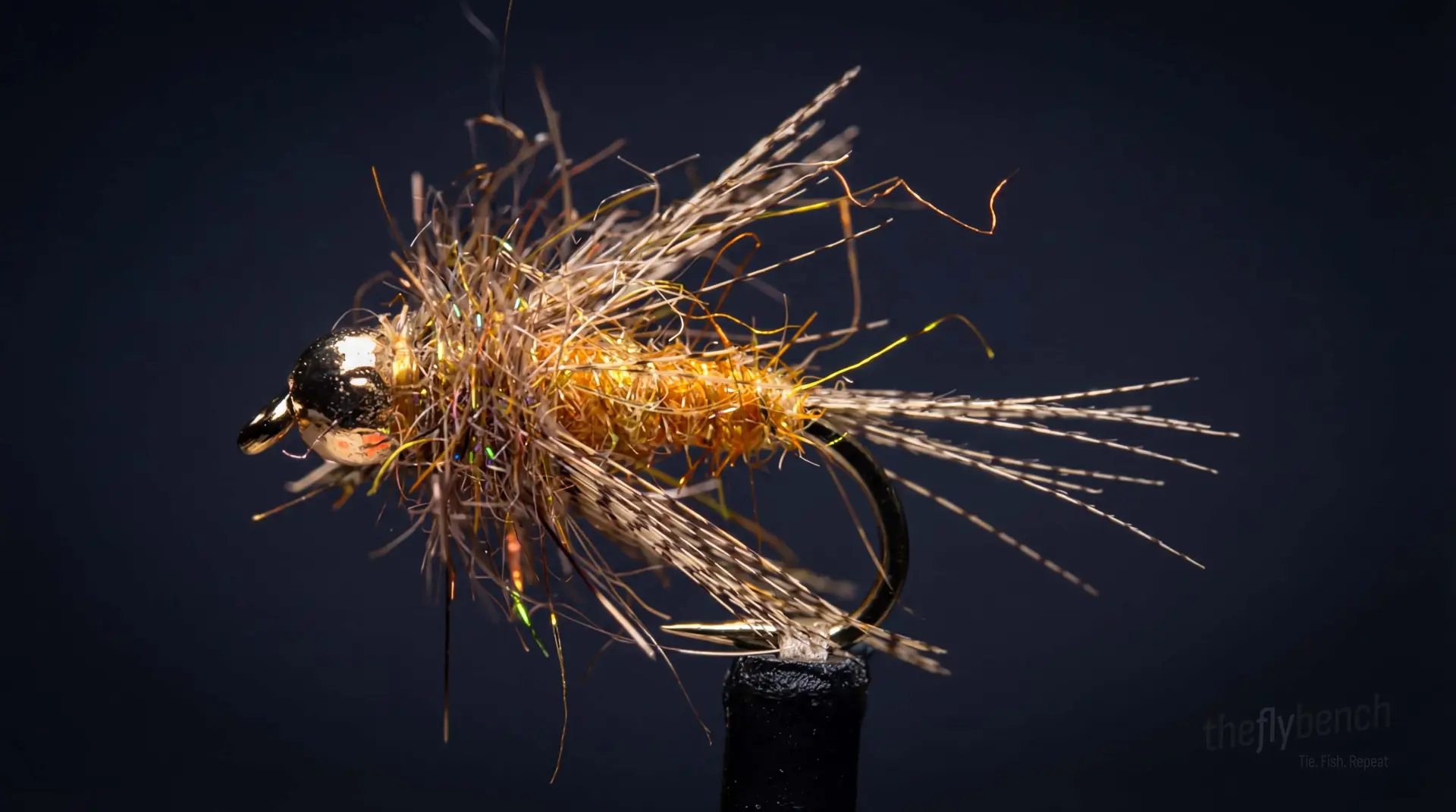 Flying Squirrel fly pattern - imitates Aquatic Insect Nymphs tied for Trout