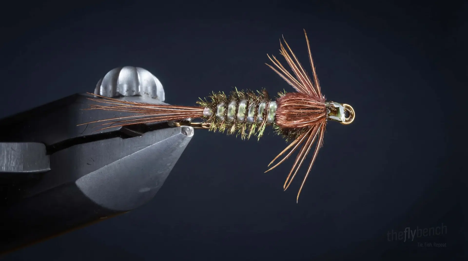 Gilled Nymph fly pattern - imitates Mayflies, Caddis tied for Trout