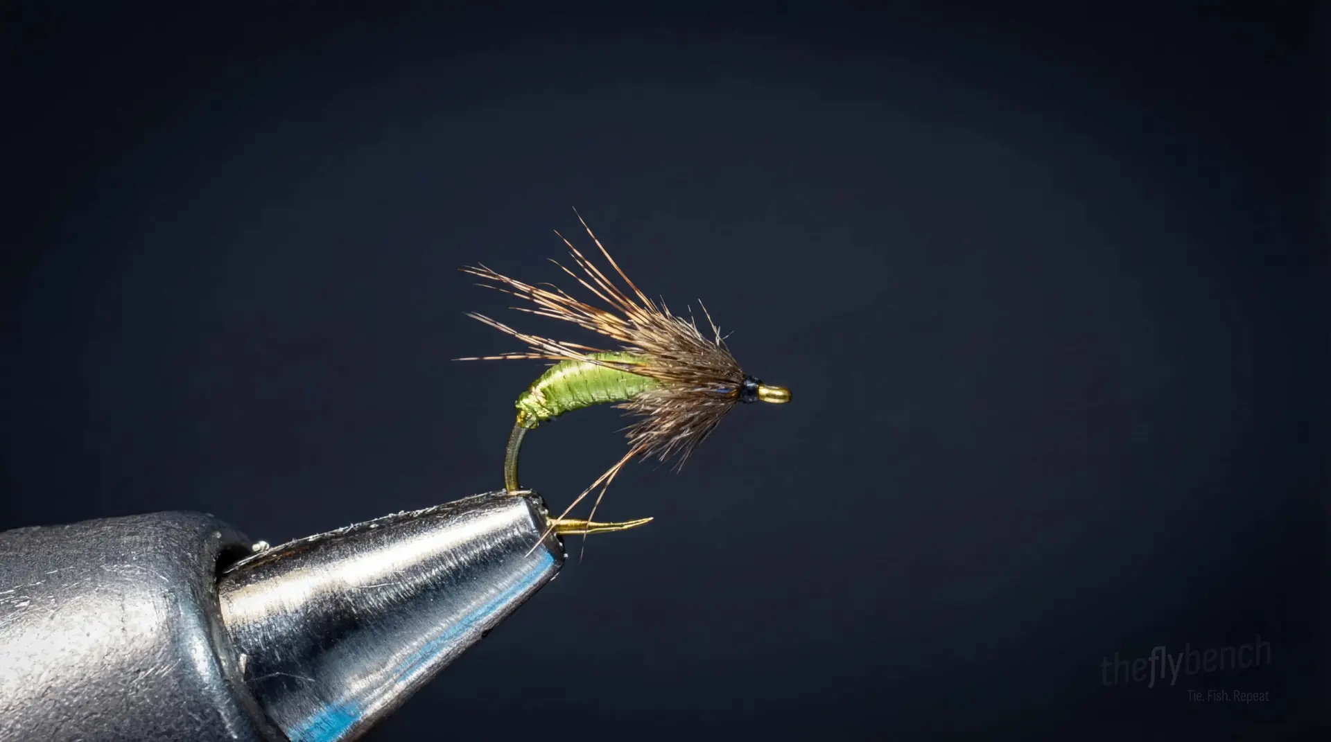 Graphic Caddis fly pattern - imitates Caddis Larvae tied for Trout