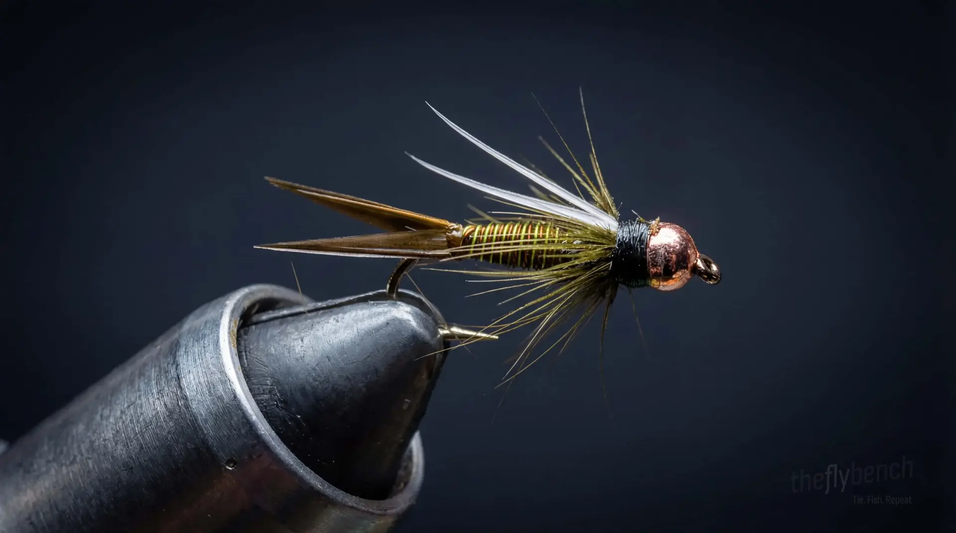 Hot Wire Prince fly pattern - imitates Stoneflies tied for Trout