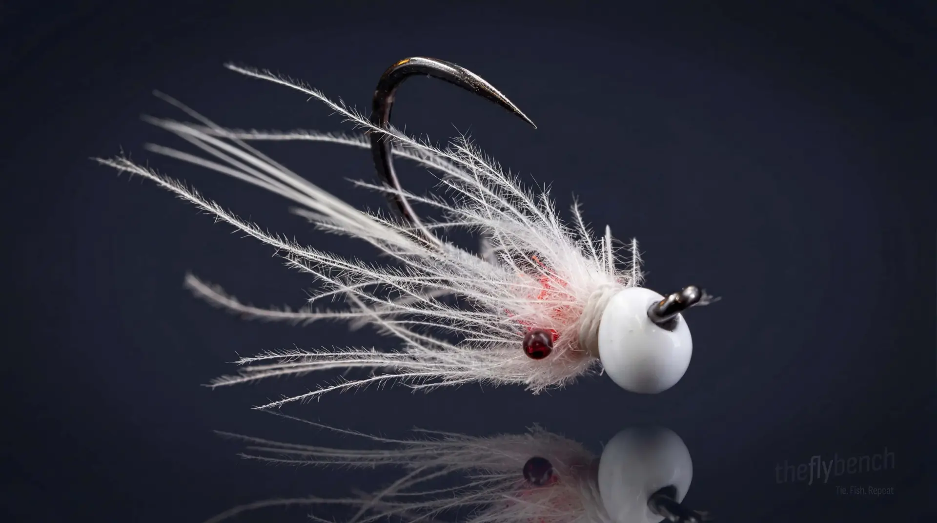 Jorgensen's Jiggy Mysis fly pattern - imitates Mysis Shrimp tied for Trout