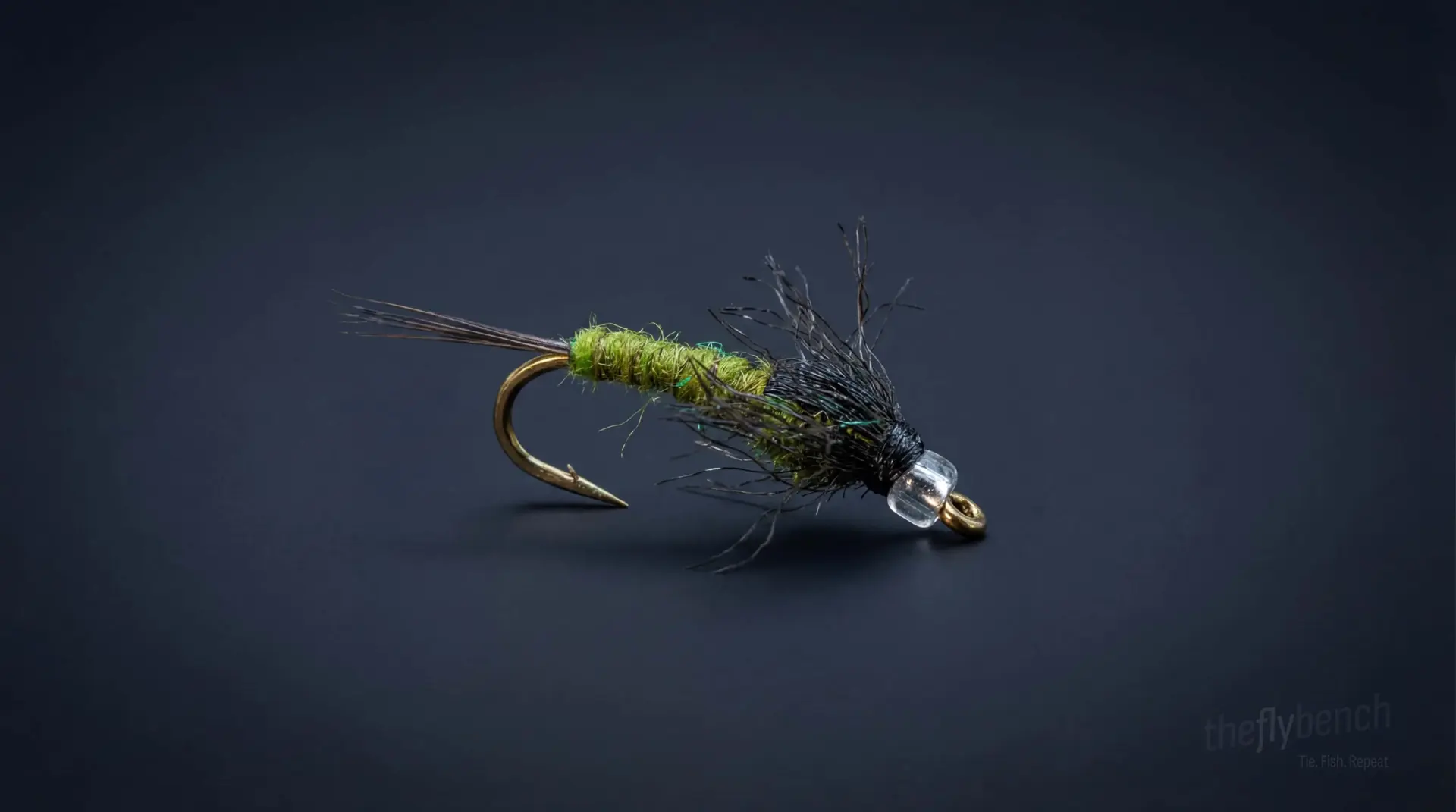 Mercury Baetis fly pattern - imitates Baetis Nymphs tied for Trout
