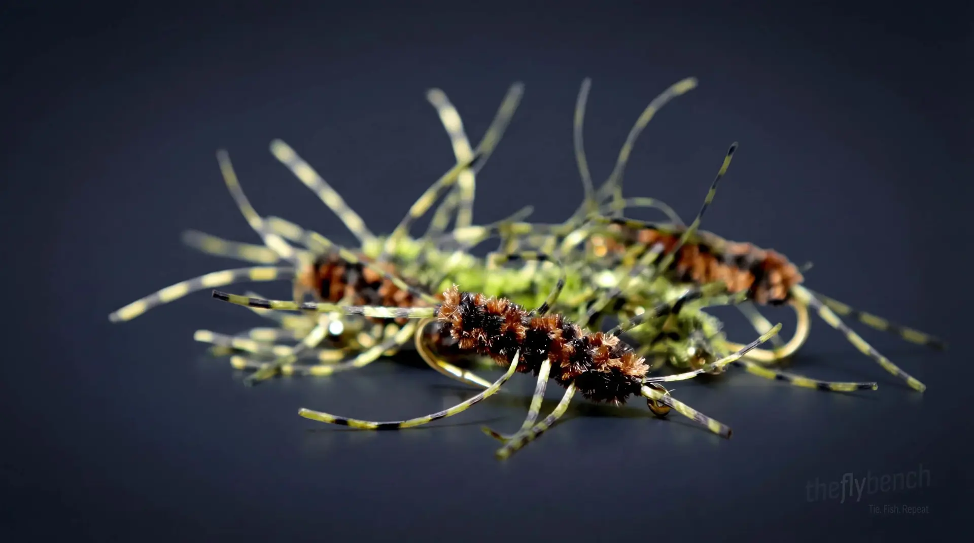 Pat's Rubberleg fly pattern - imitates Stoneflies tied for Trout
