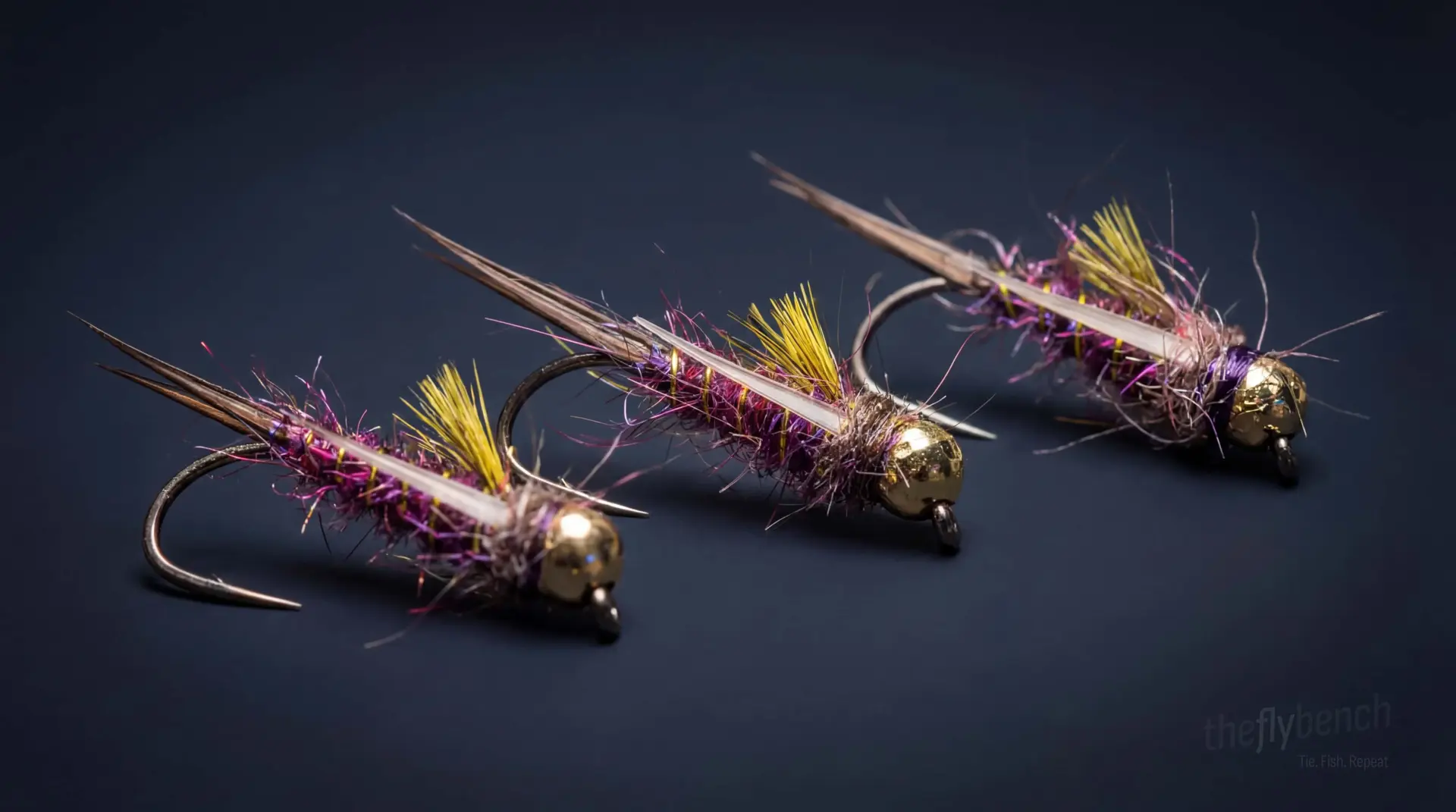 Psycho Prince fly pattern - imitates Mayfly Nymphs tied for Trout