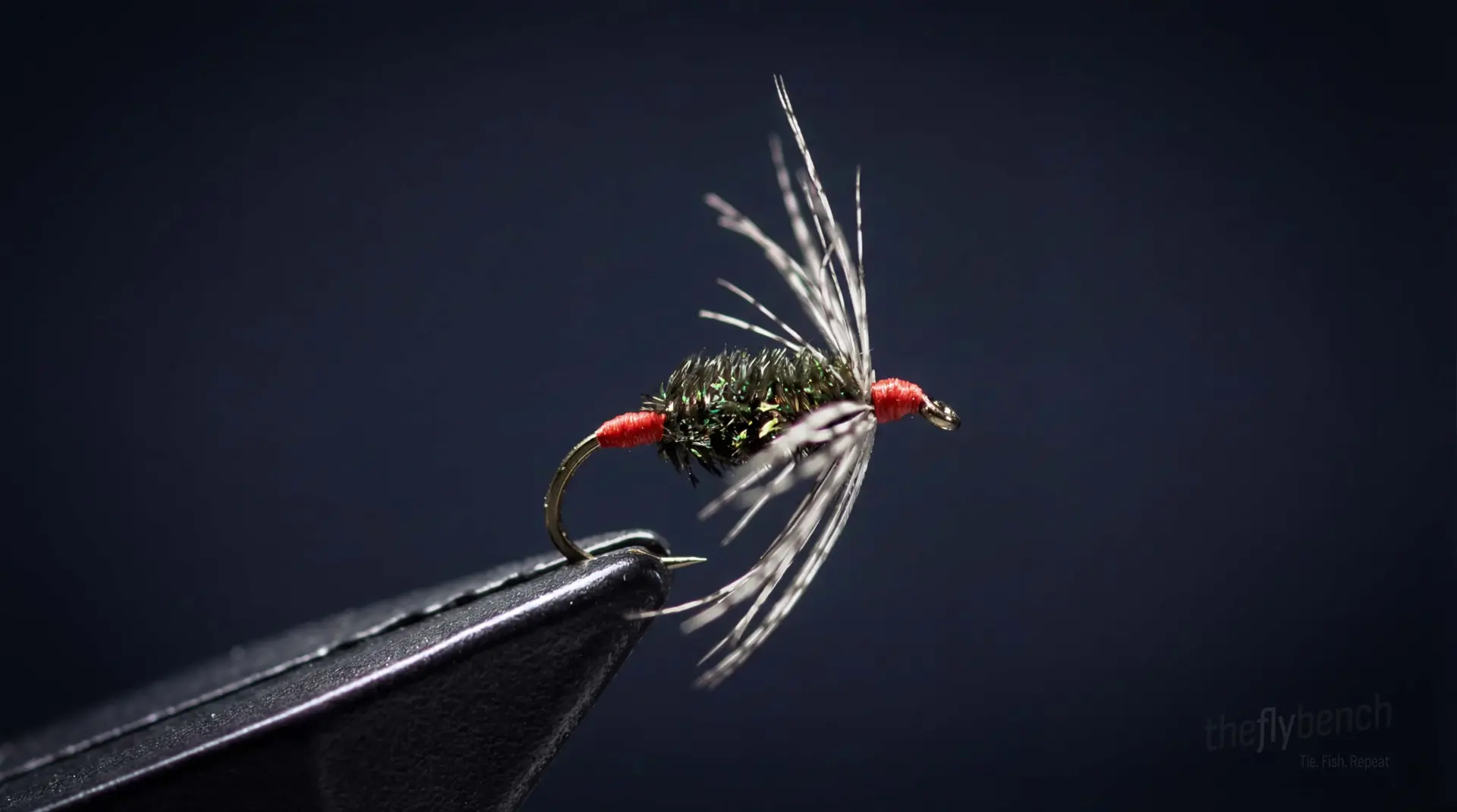 Red Ass Soft Hackle fly pattern - imitates Mayflies tied for Trout