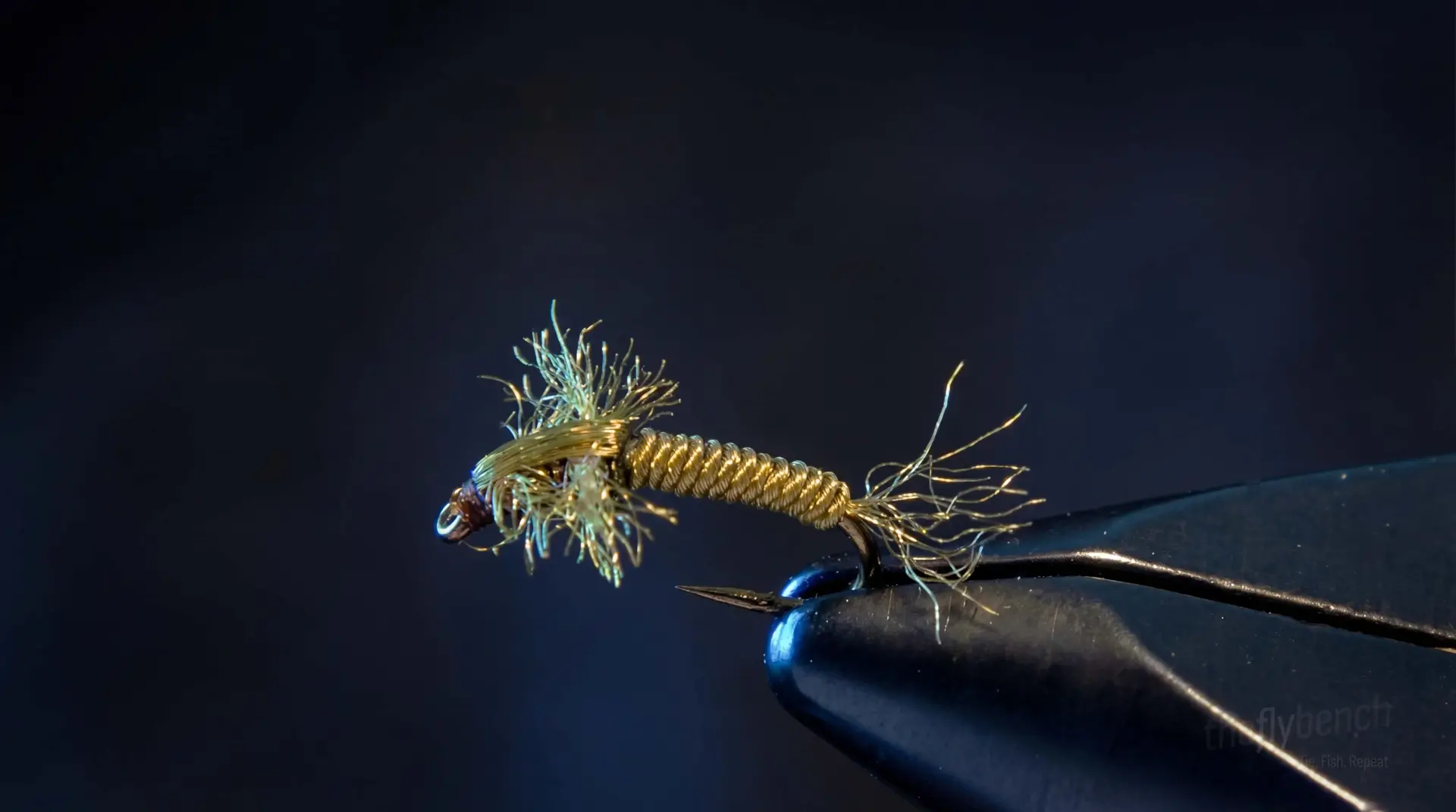 Tron Micro Stone fly pattern - imitates Stoneflies tied for Trout