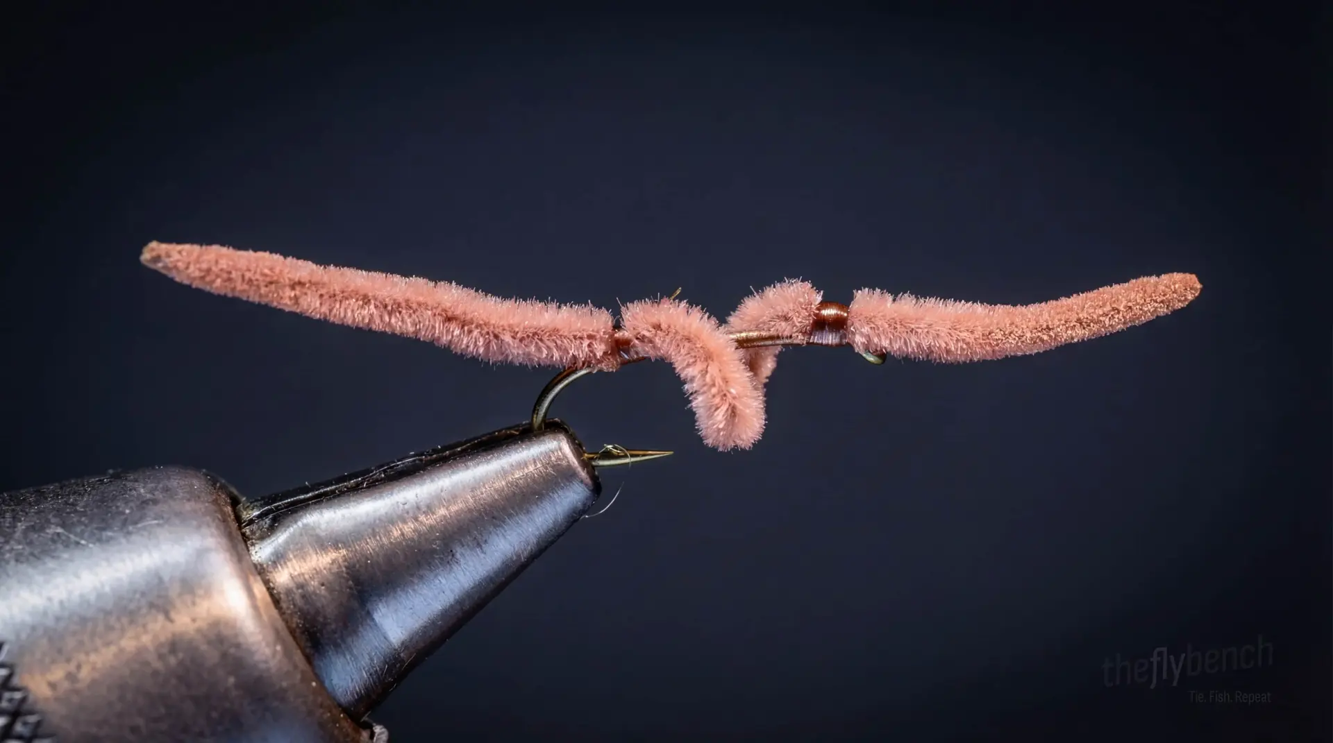 Twist and Shout Worm fly pattern - imitates Aquatic Worms, Annelids tied for Trout