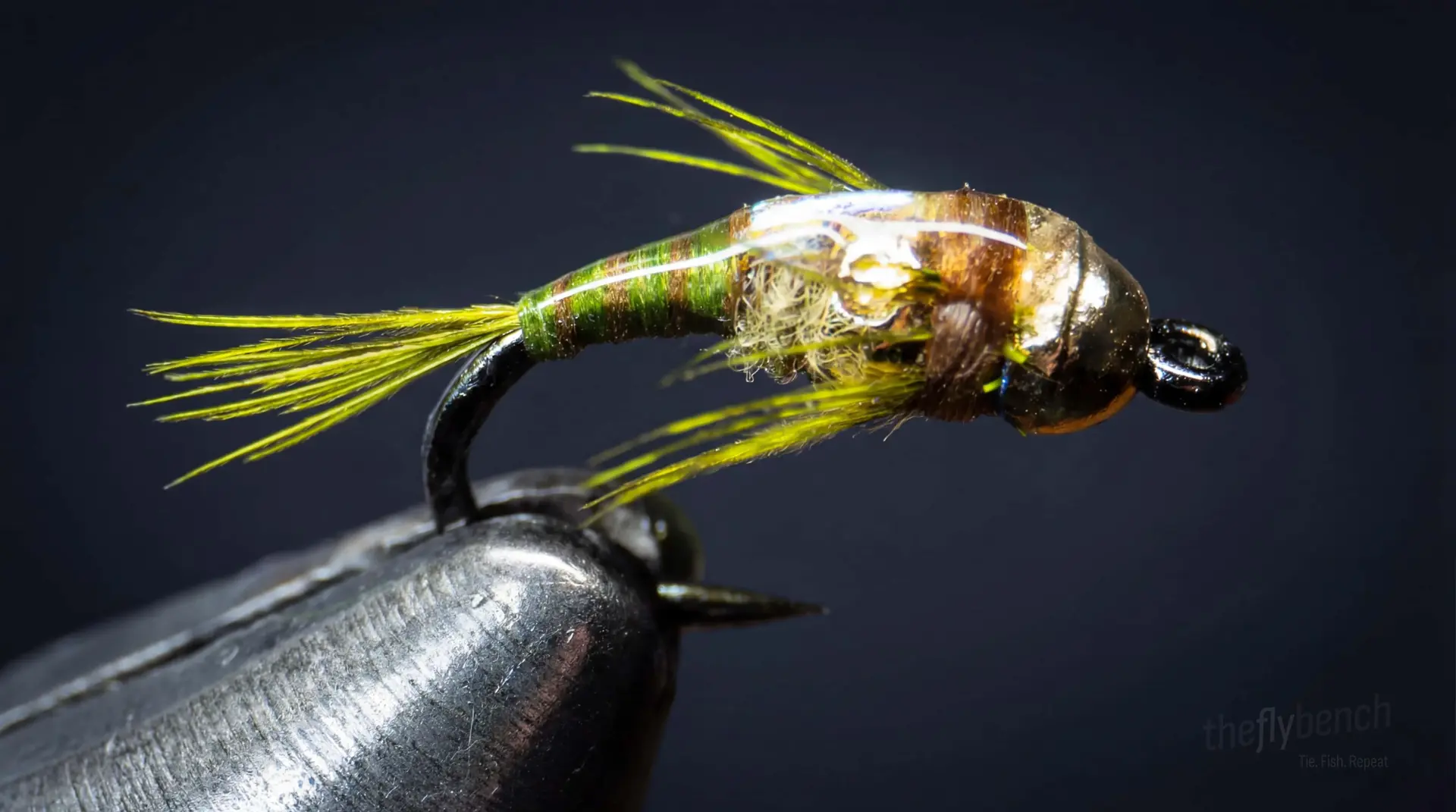 Two Bit Hooker fly pattern - imitates Mayfly Nymphs tied for Trout